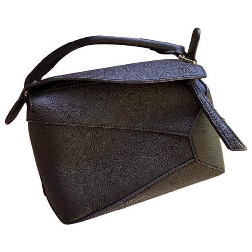 Puzzle leather handbag