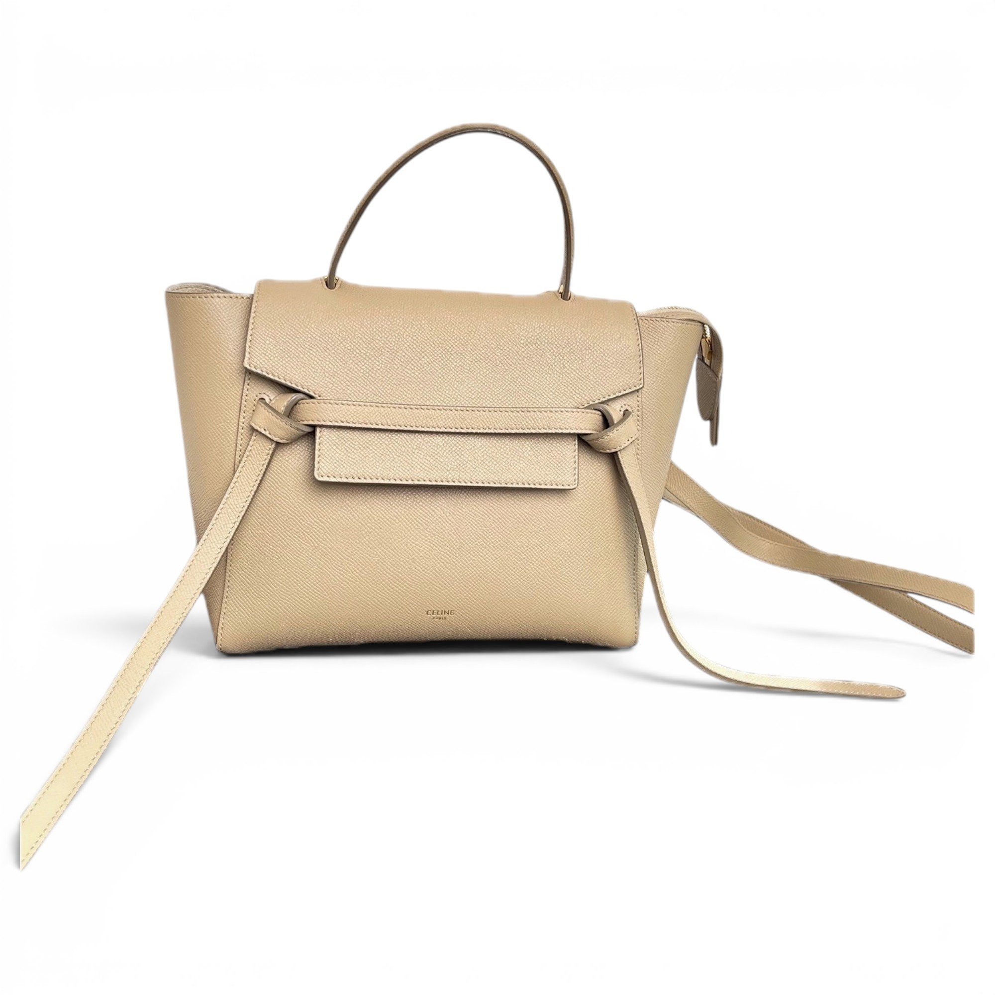 Belt leather handbag