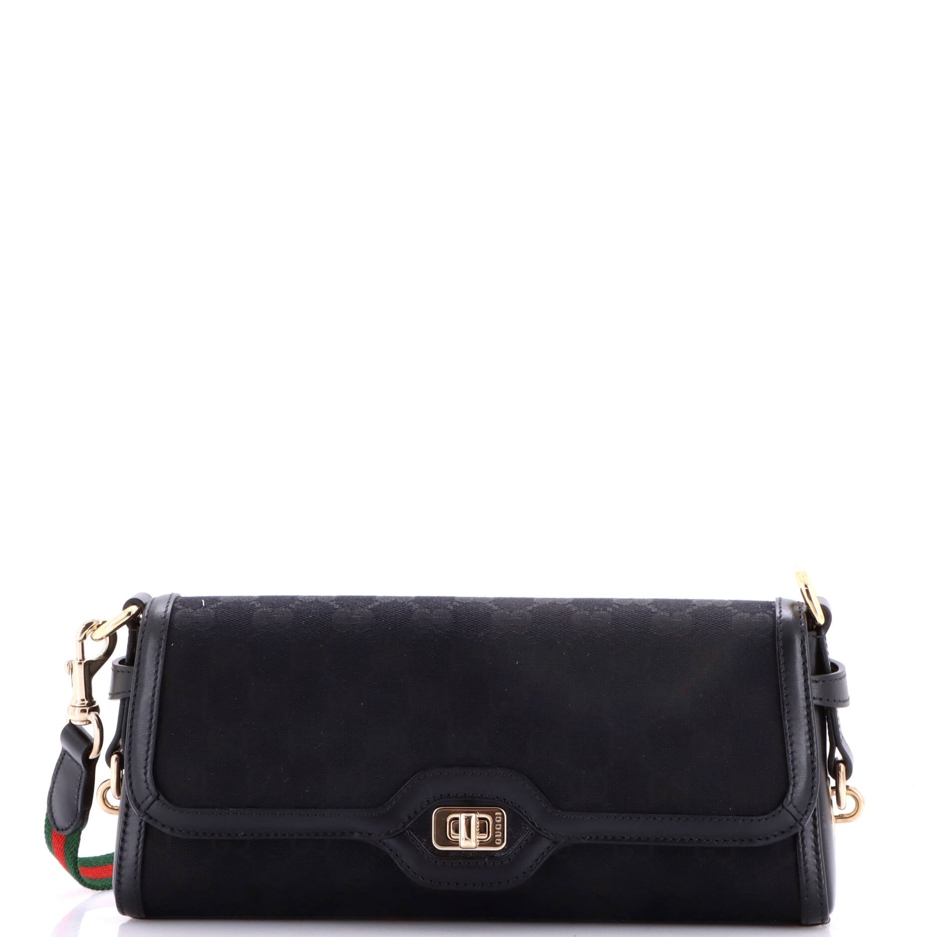 Luce Shoulder Bag GG Canvas with Leather Small