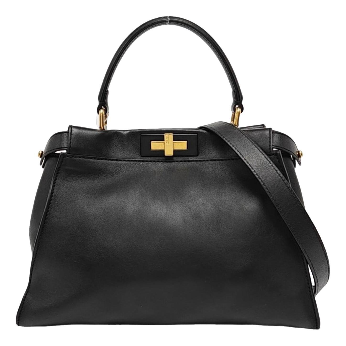 Peekaboo leather handbag