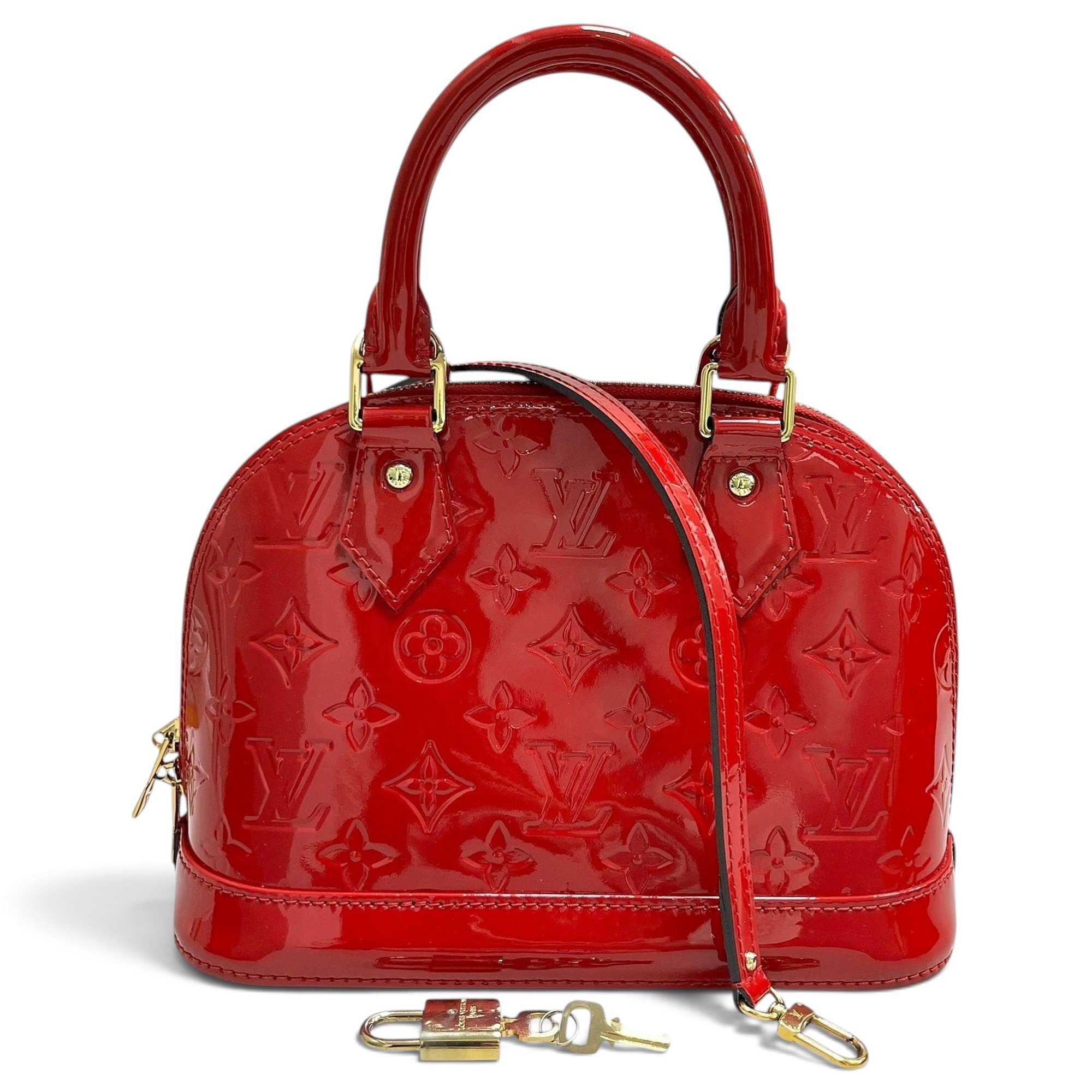 Alma BB patent leather handbag