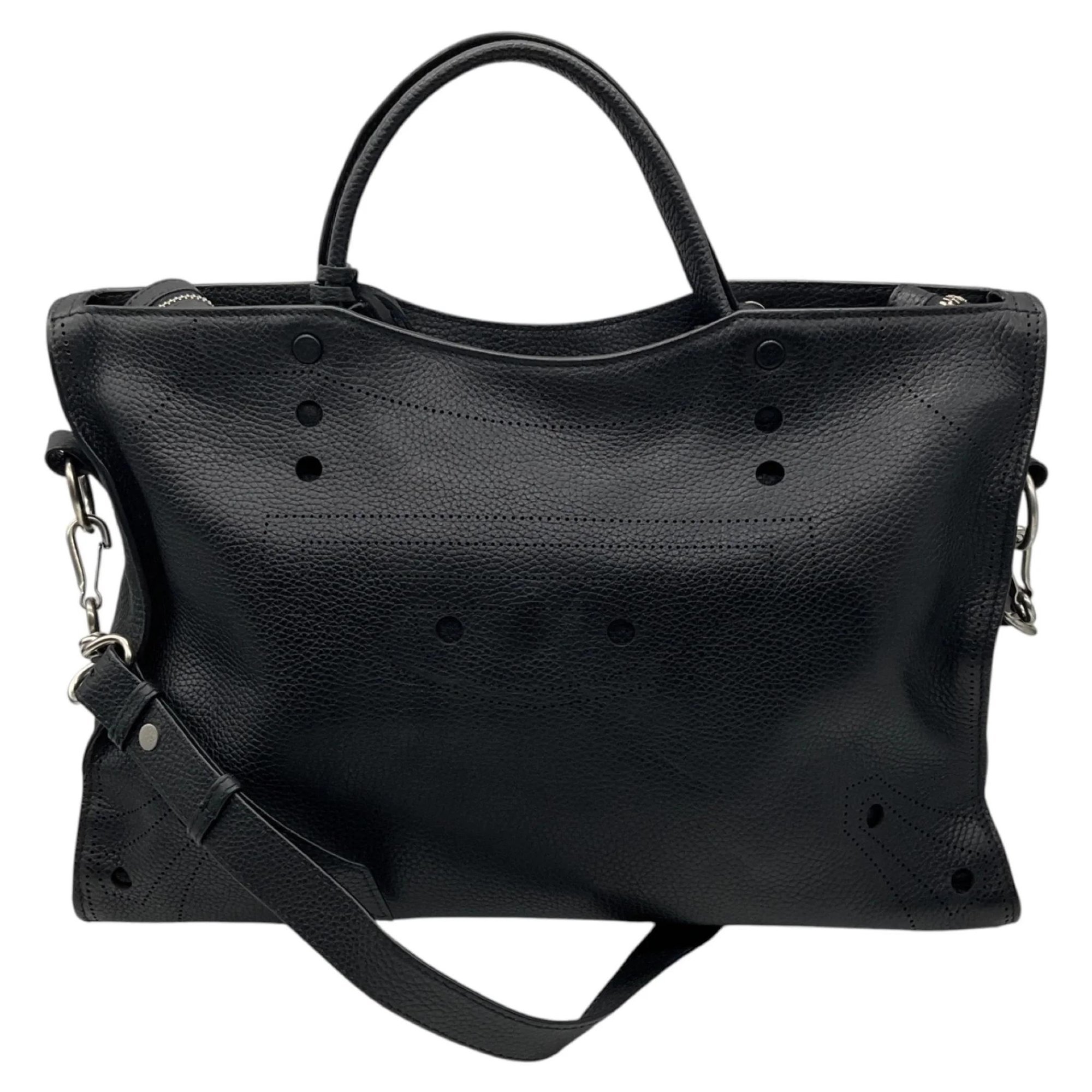Balenciaga Blackout leather handbag