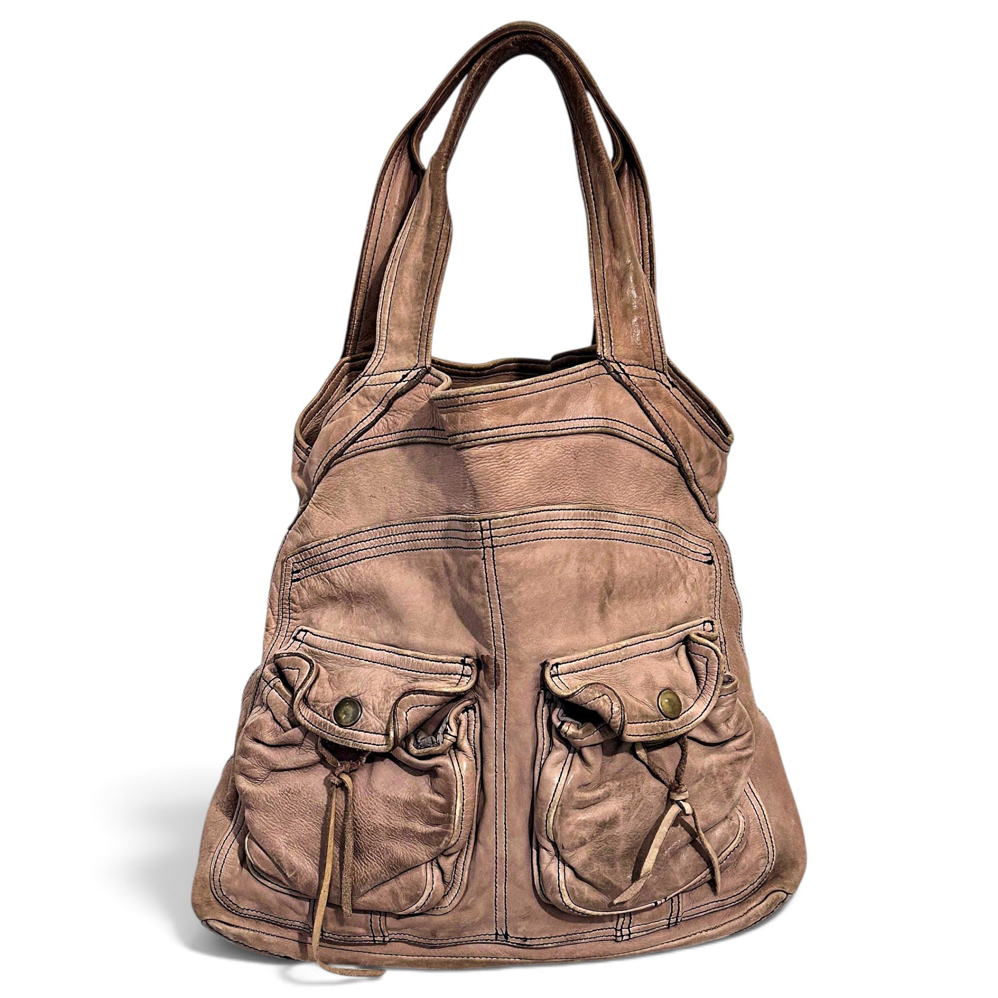 Leather tote