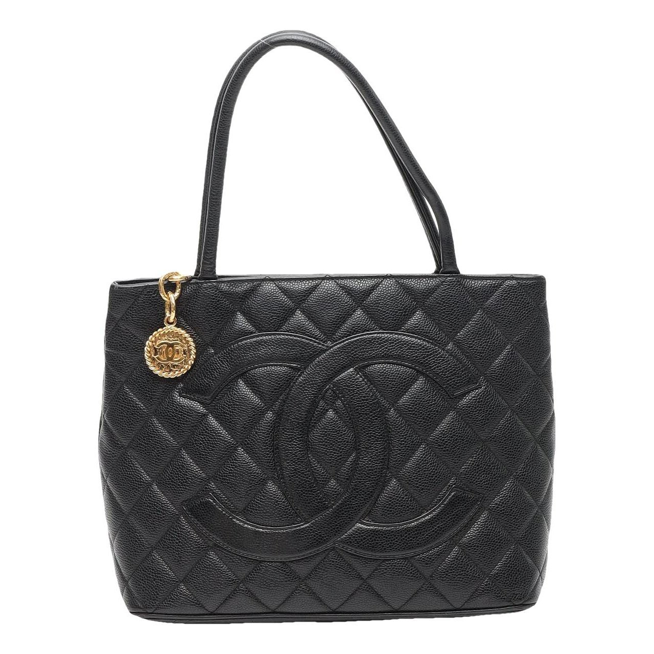Médaillon leather tote