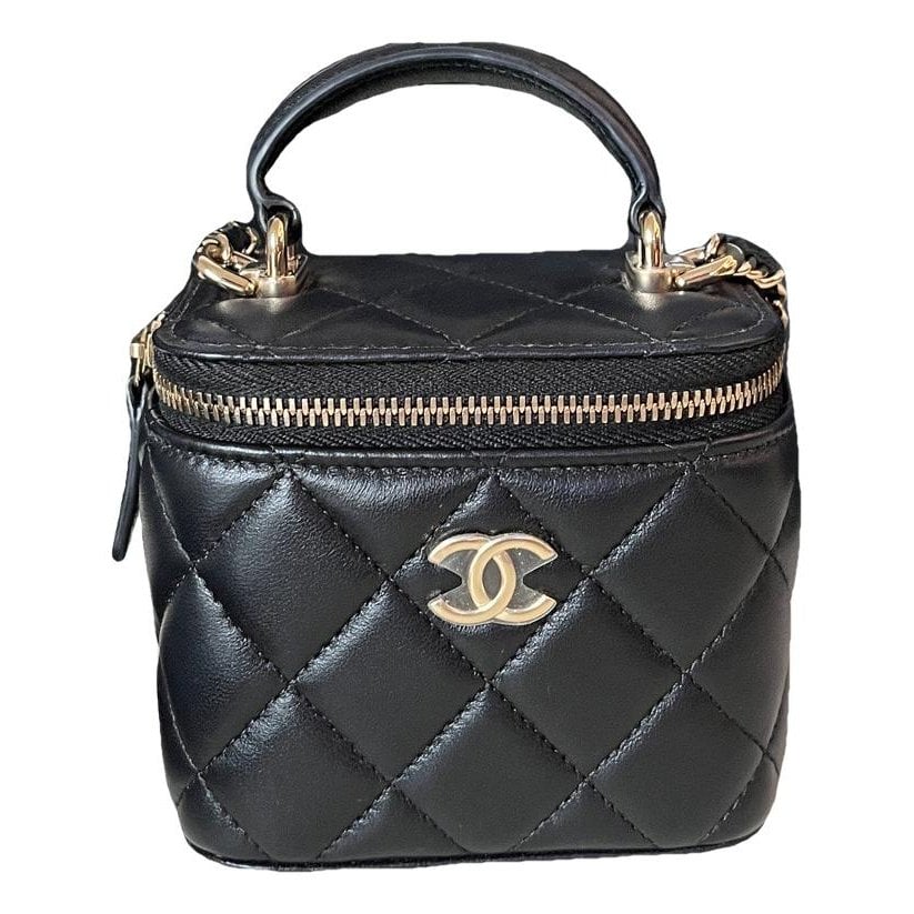 Trendy CC Vanity leather crossbody bag