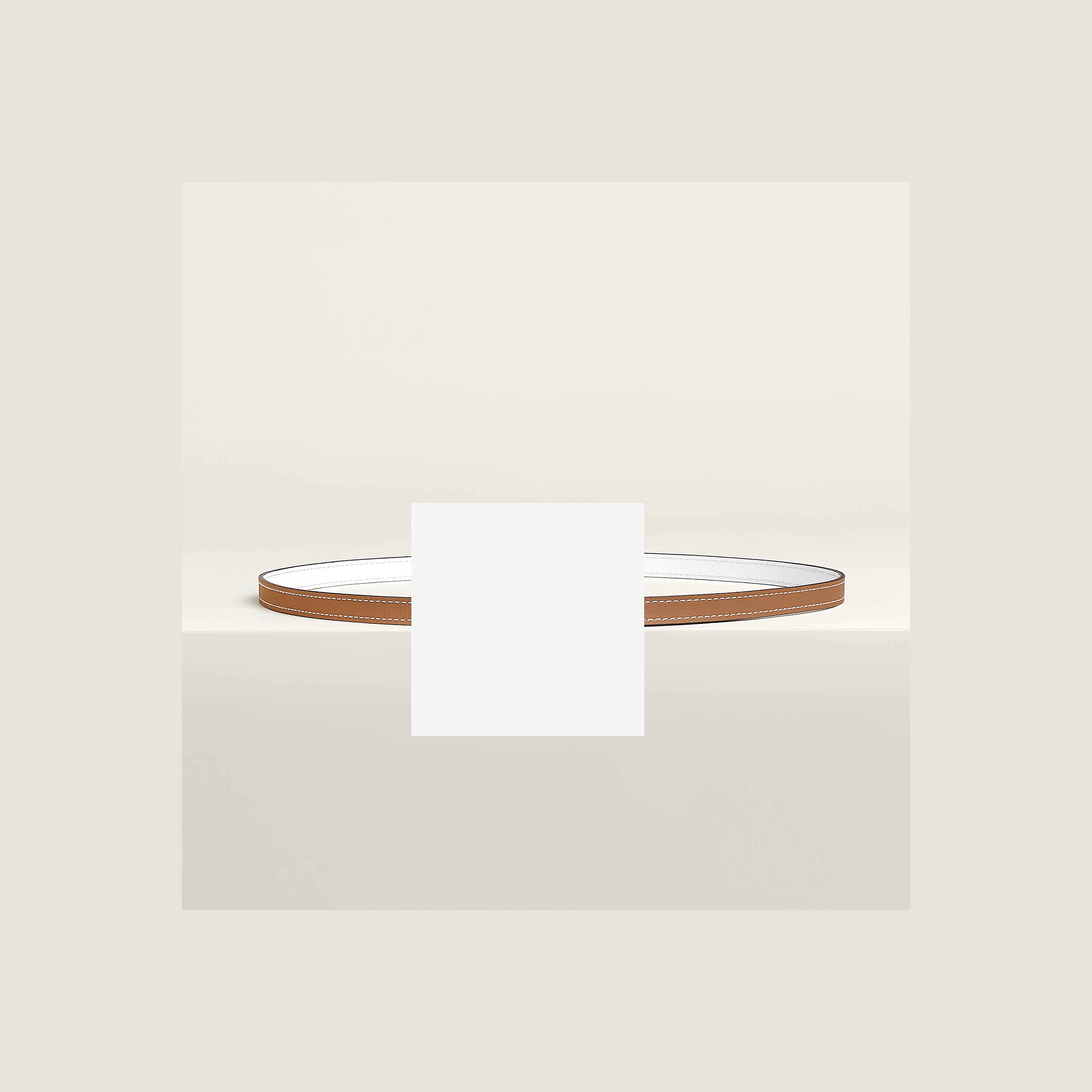 Bubble belt buckle & Reversible leather strap 13 mm