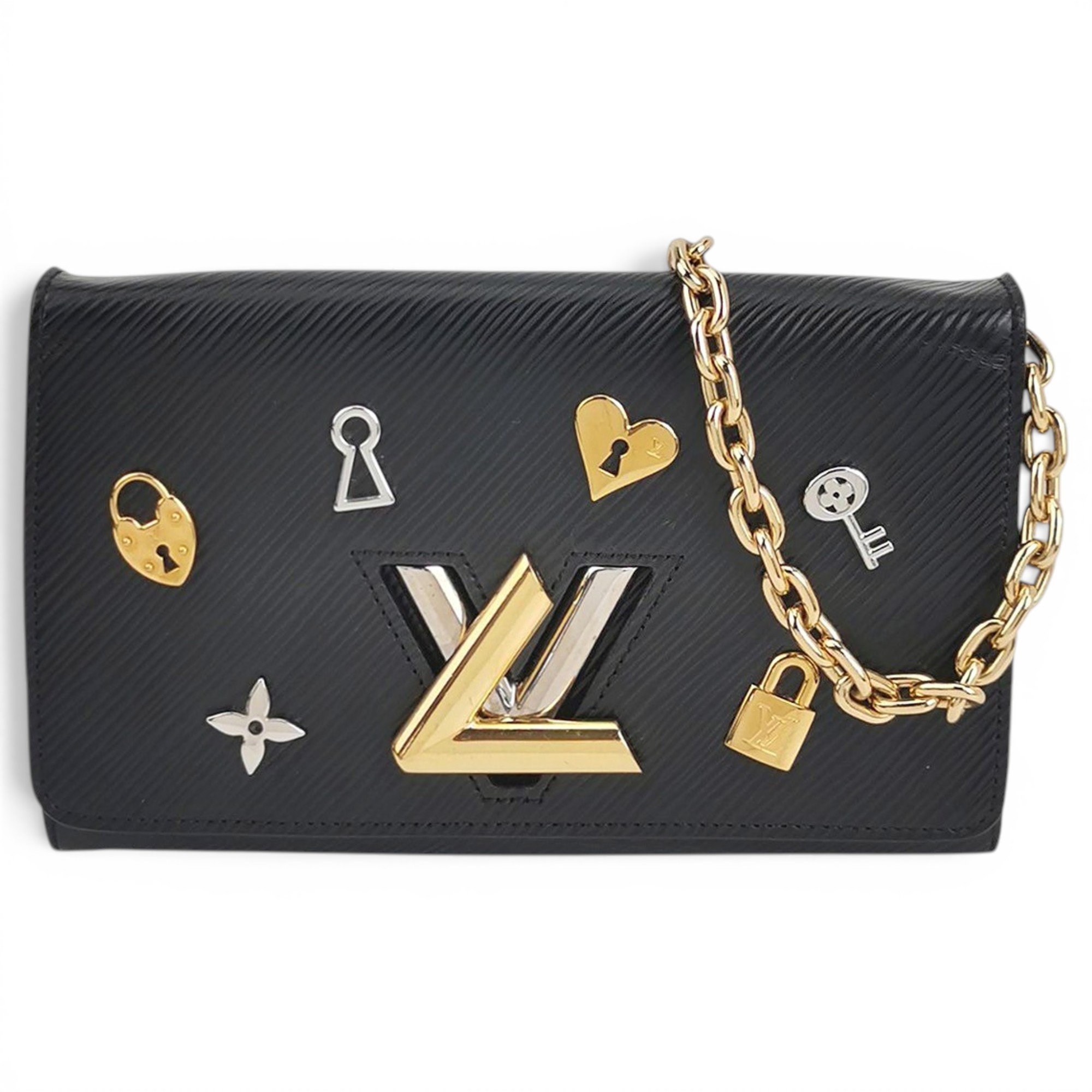 Twist leather handbag