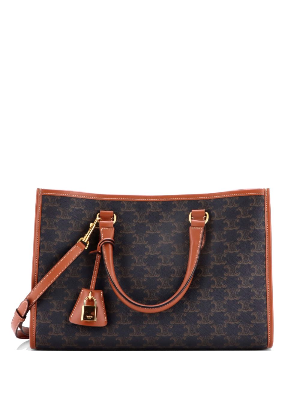 Horizontal Cabas Triomphe Coated Canvas Mini tote bag