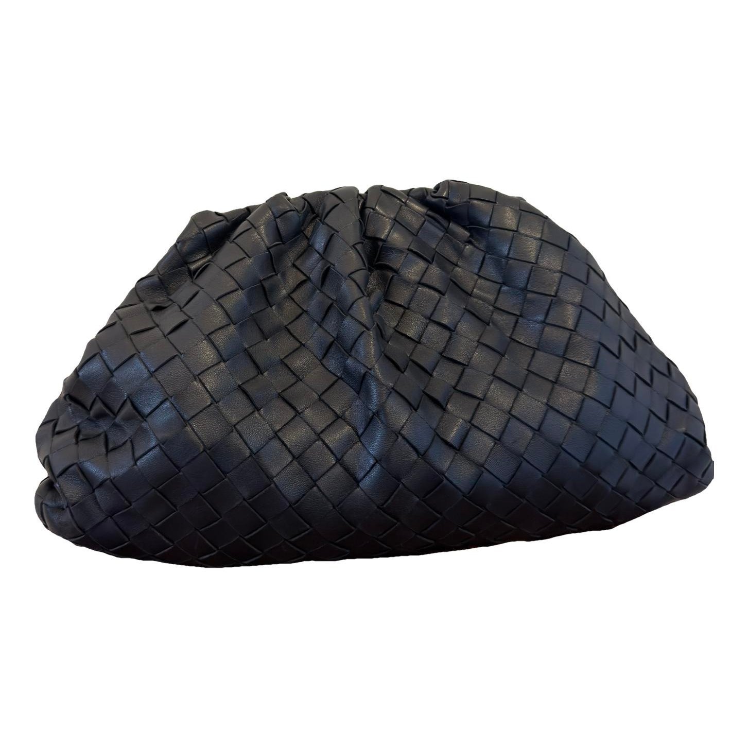 Pouch leather clutch bag