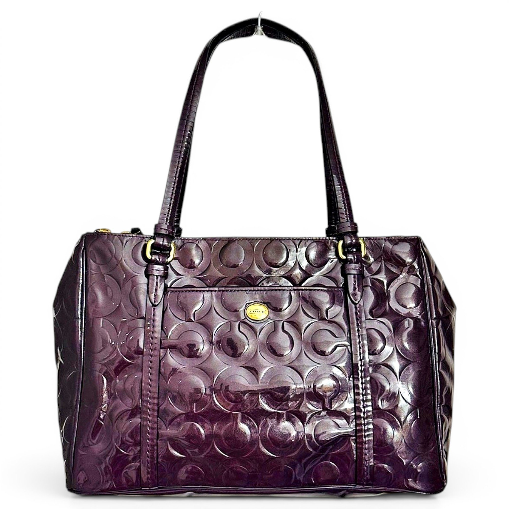 Patent leather tote