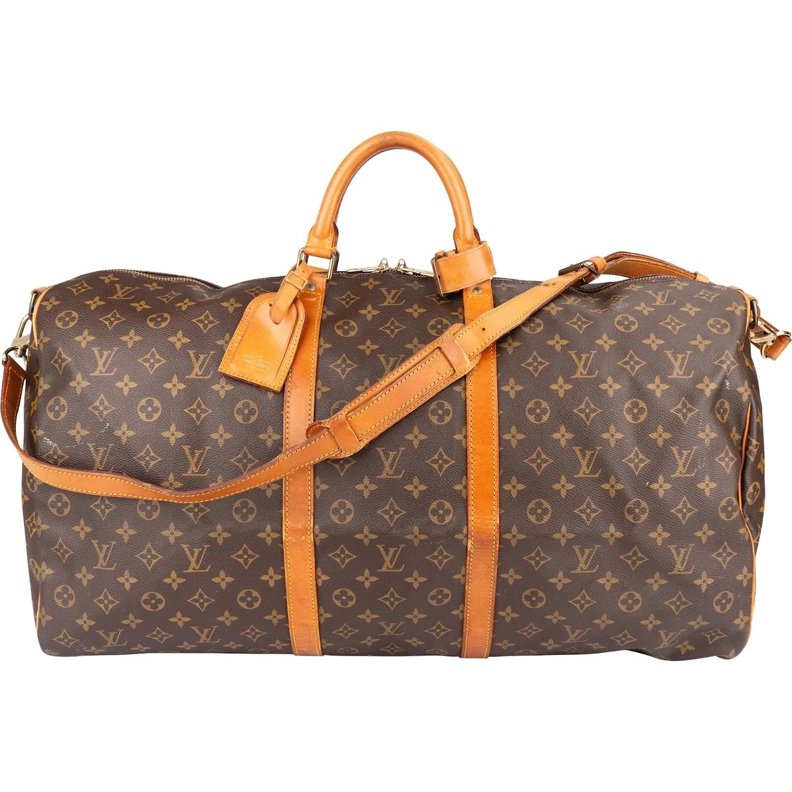Keepall leather travel bag