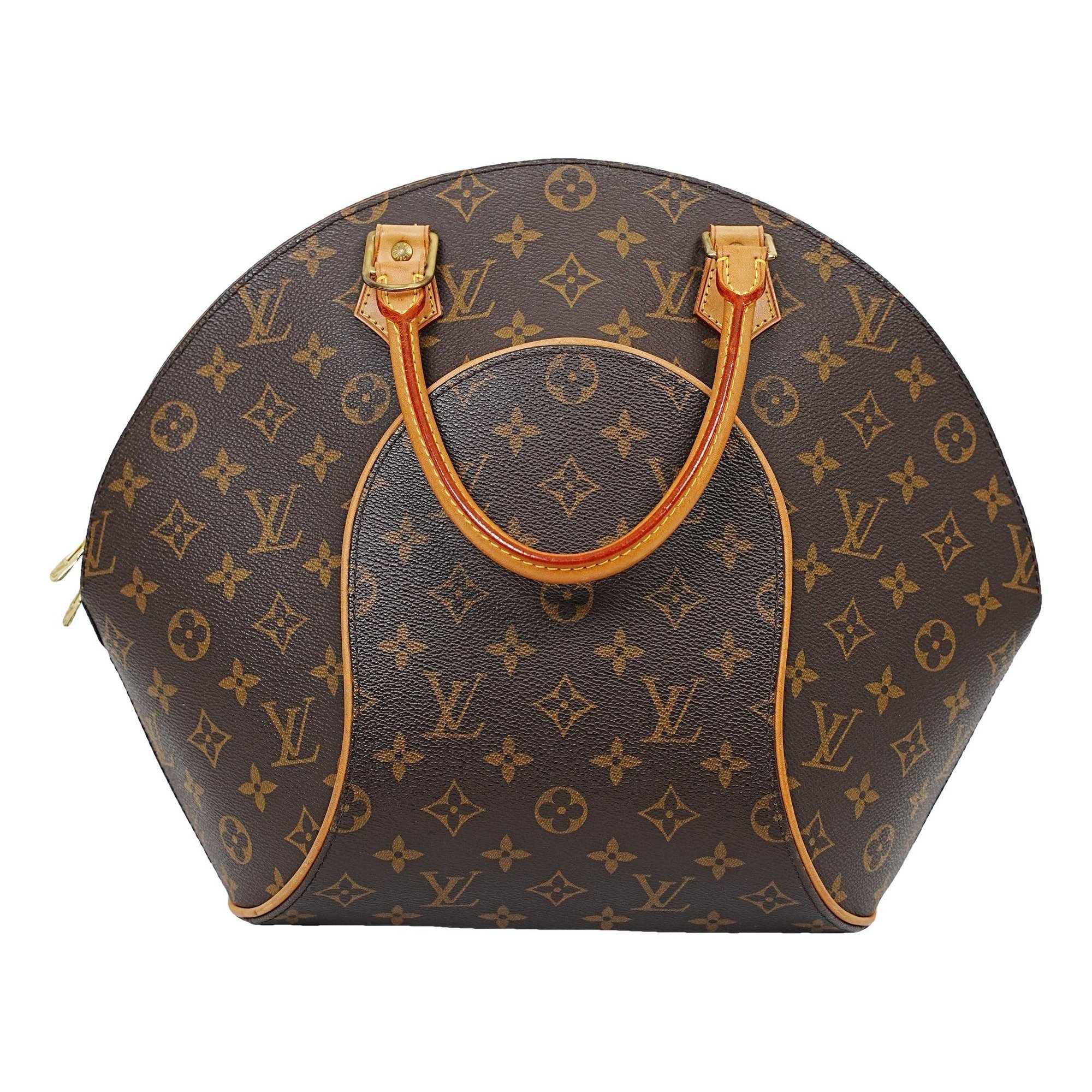 Ellipse leather handbag