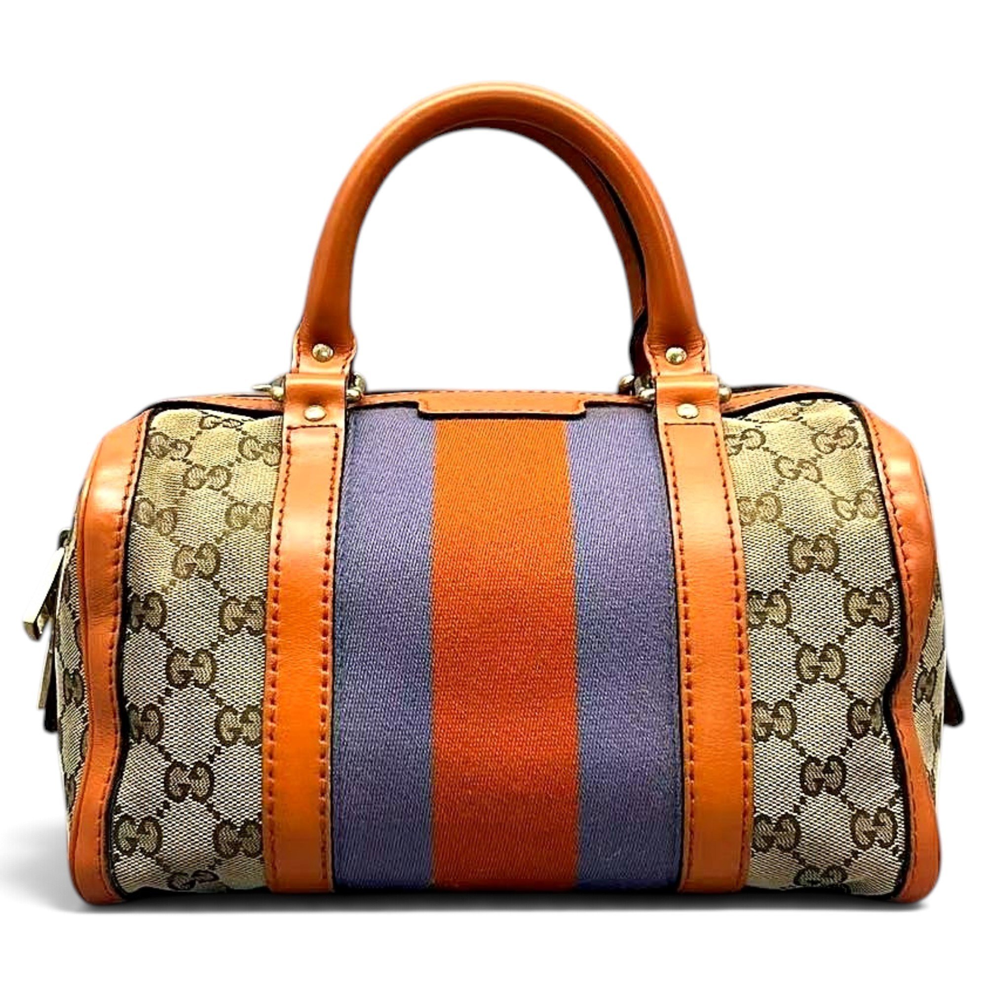 Joy leather bowling bag