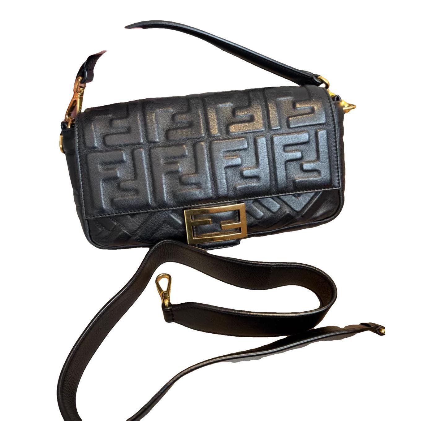 Baguette leather handbag