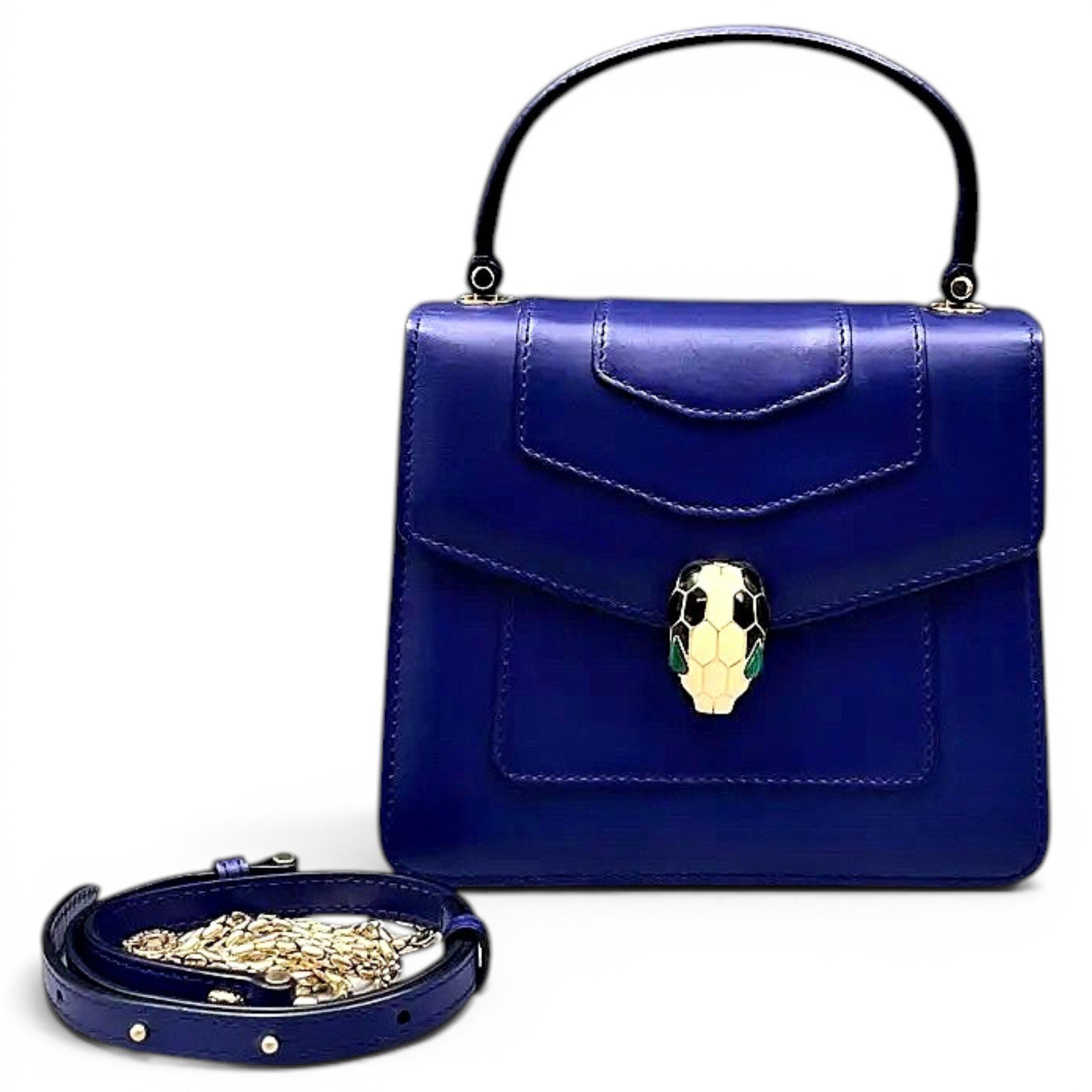Serpenti leather crossbody bag