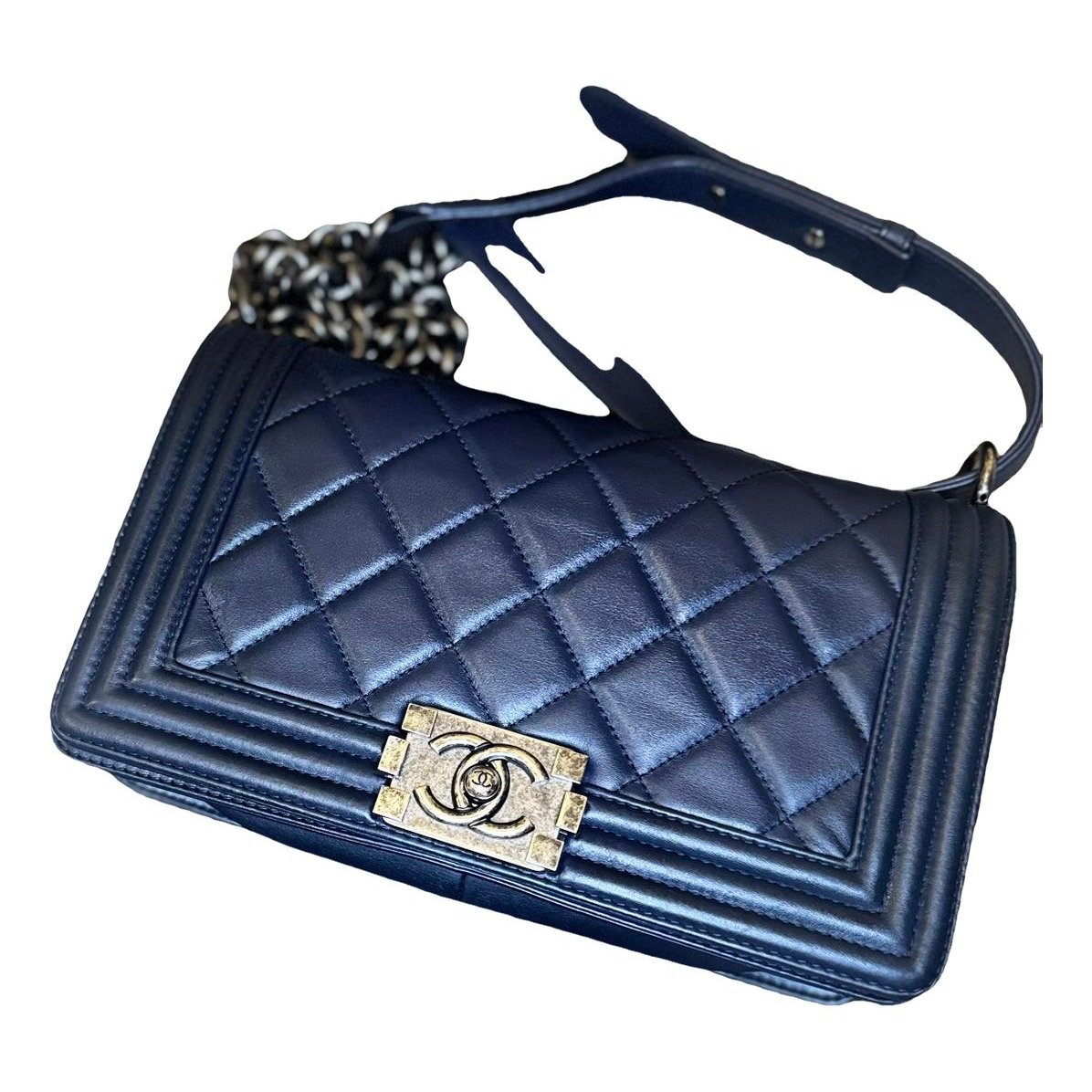 Boy leather crossbody bag