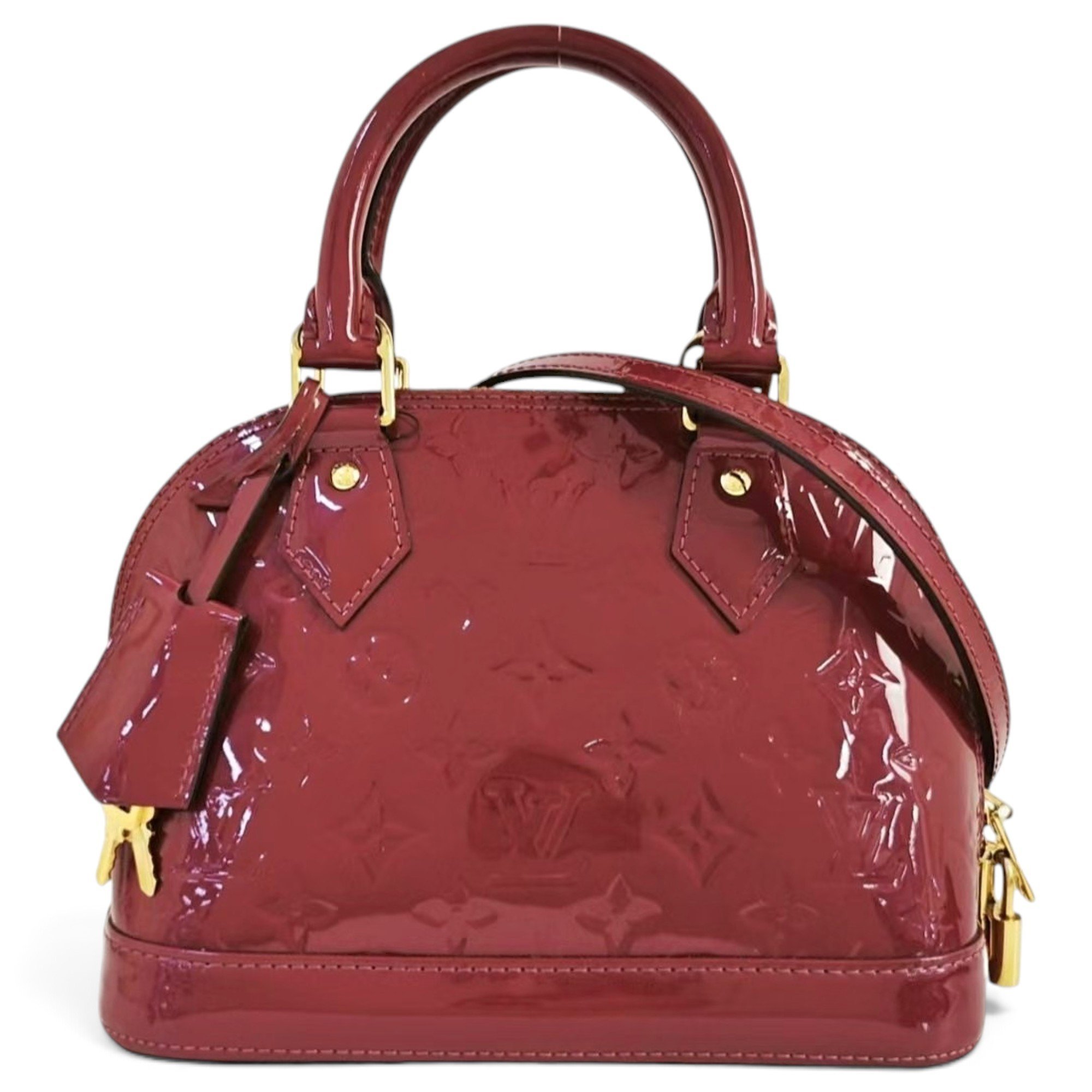 Alma BB patent leather tote