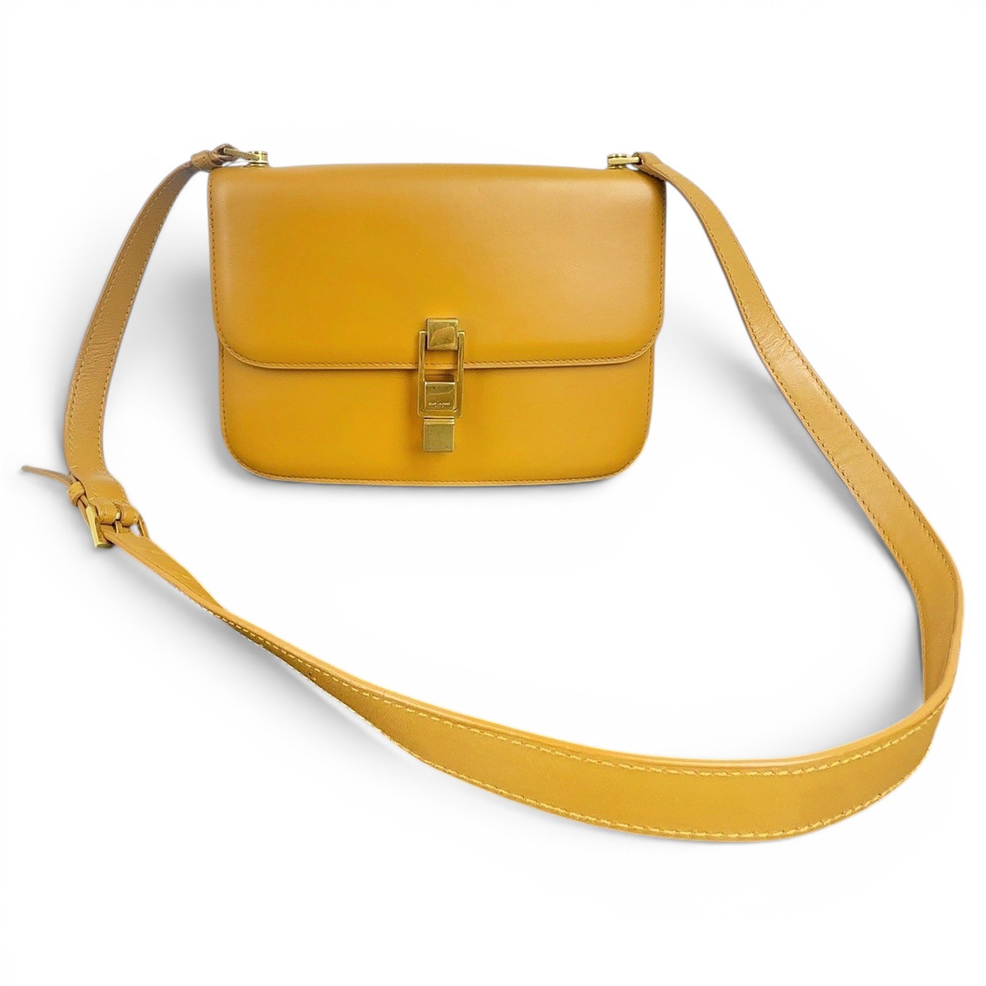 Carré leather handbag