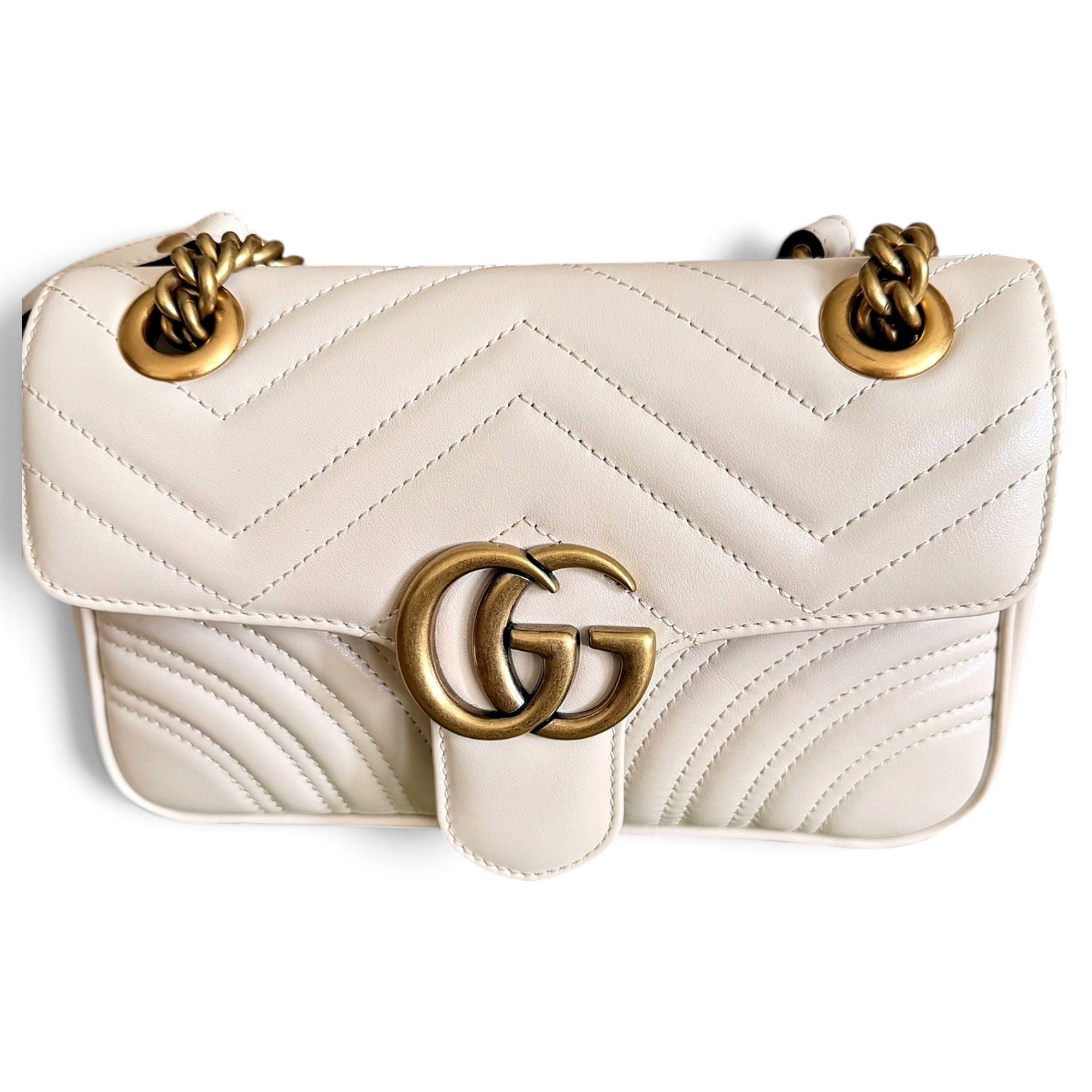 GG Marmont Flap leather crossbody bag