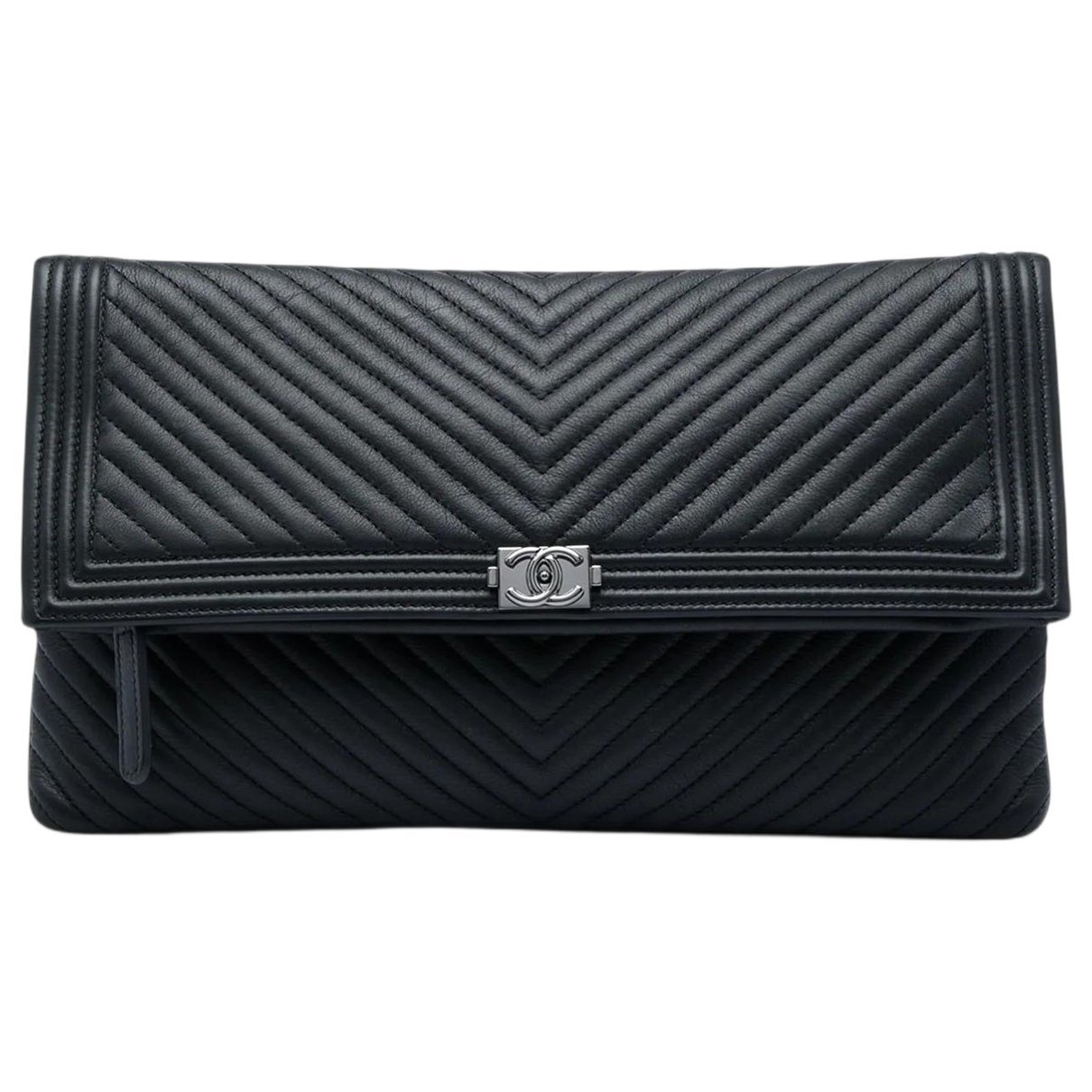 Boy leather clutch bag