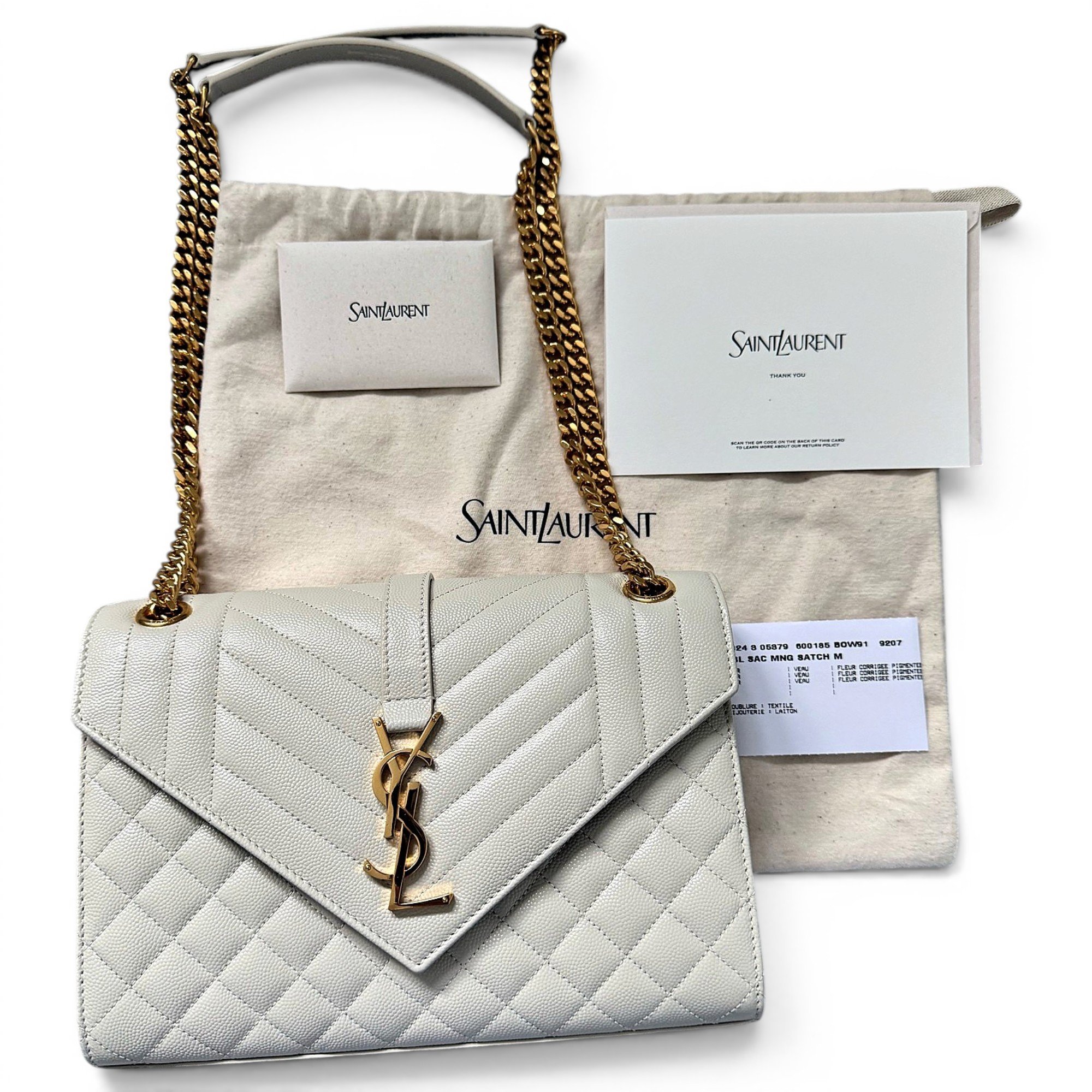 Saint Laurent Envelope leather handbag