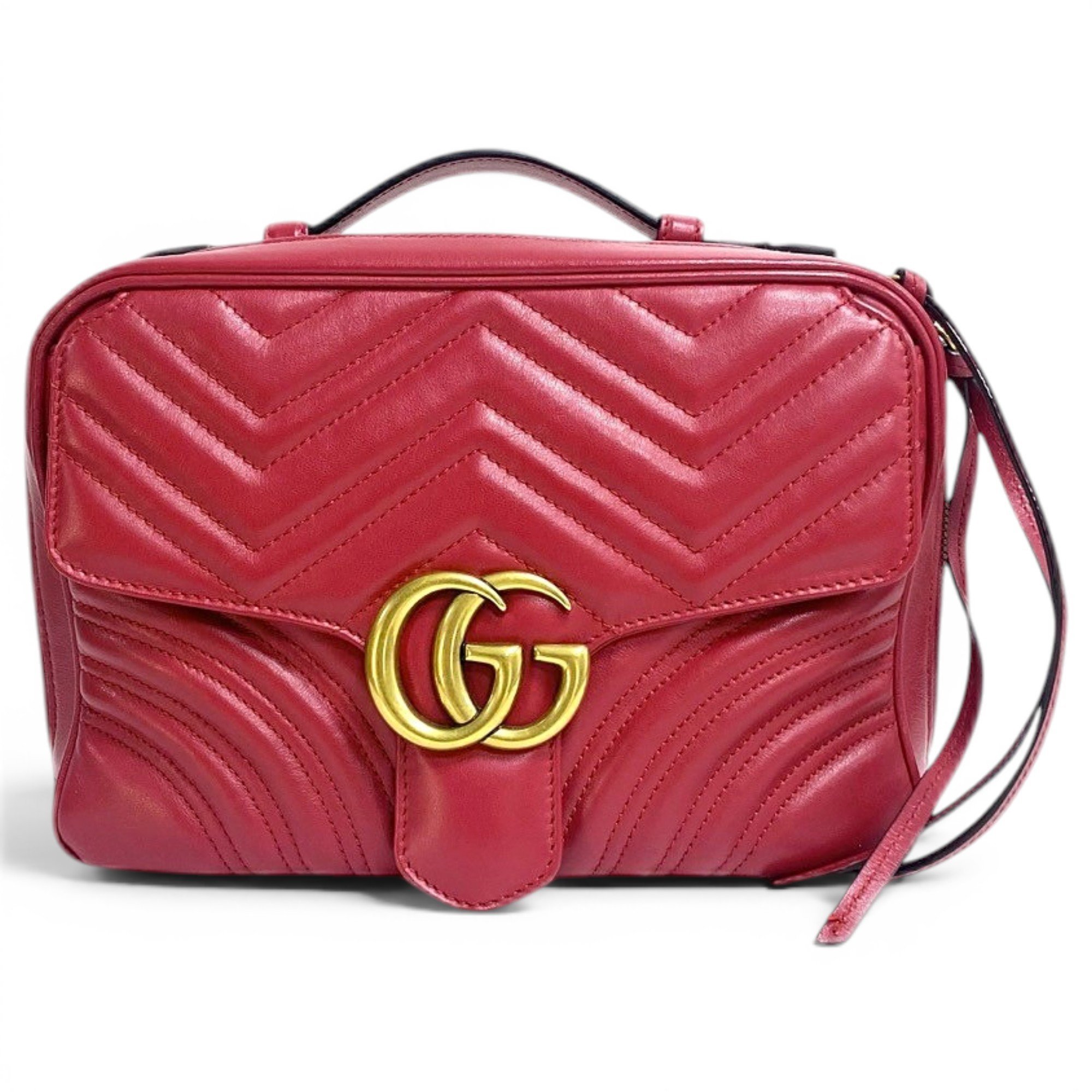 GG Marmont Flap leather handbag