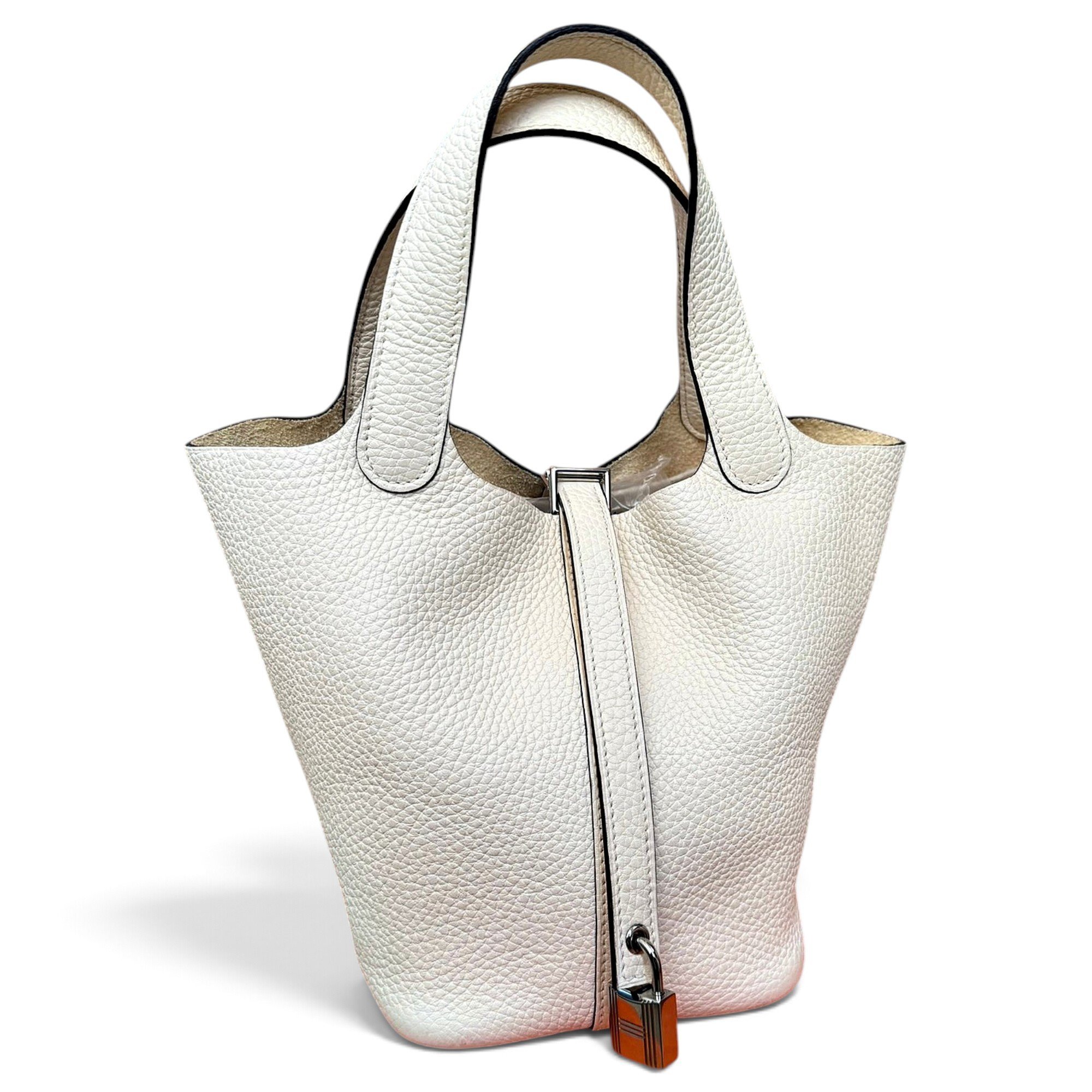 Picotin leather tote