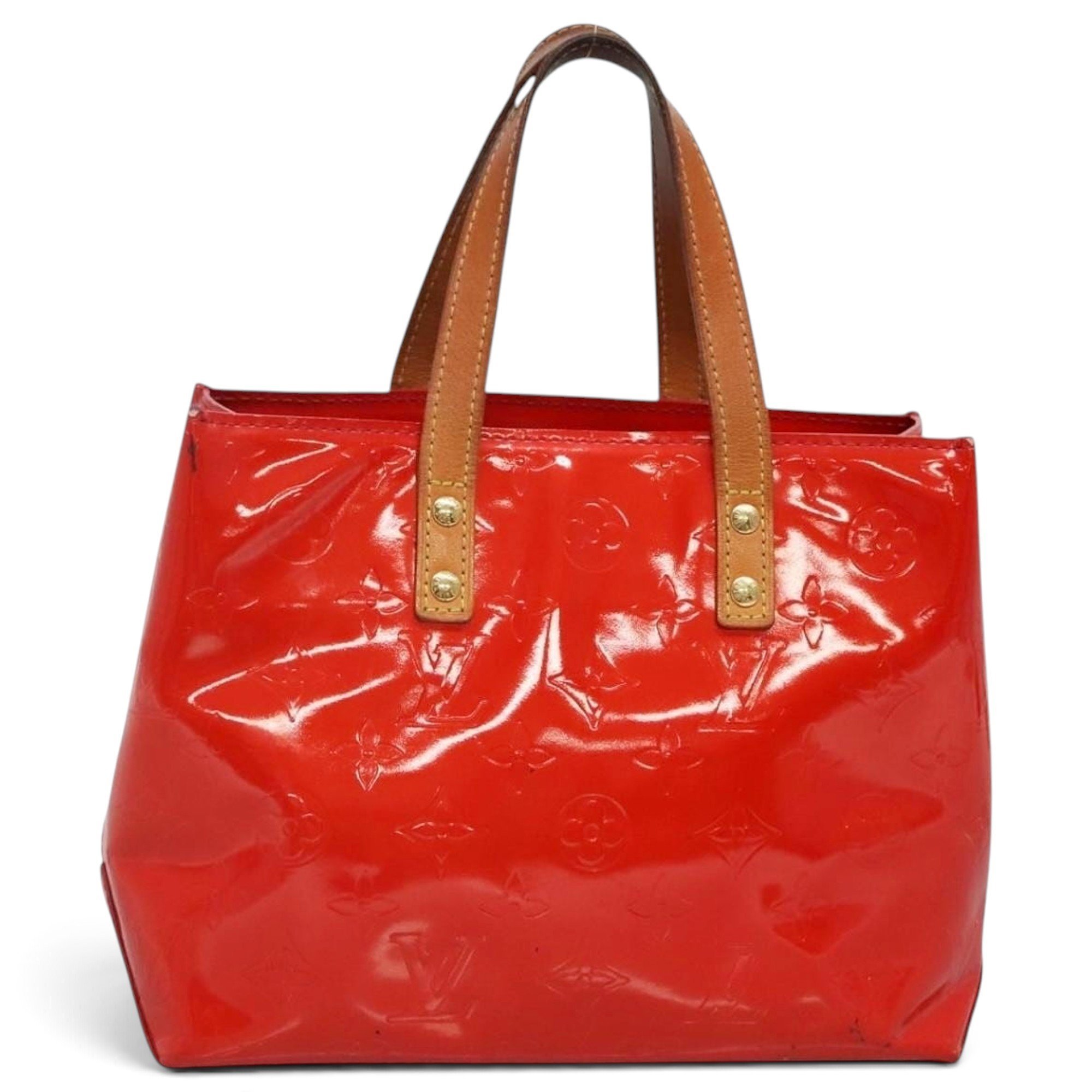 Reade patent leather handbag