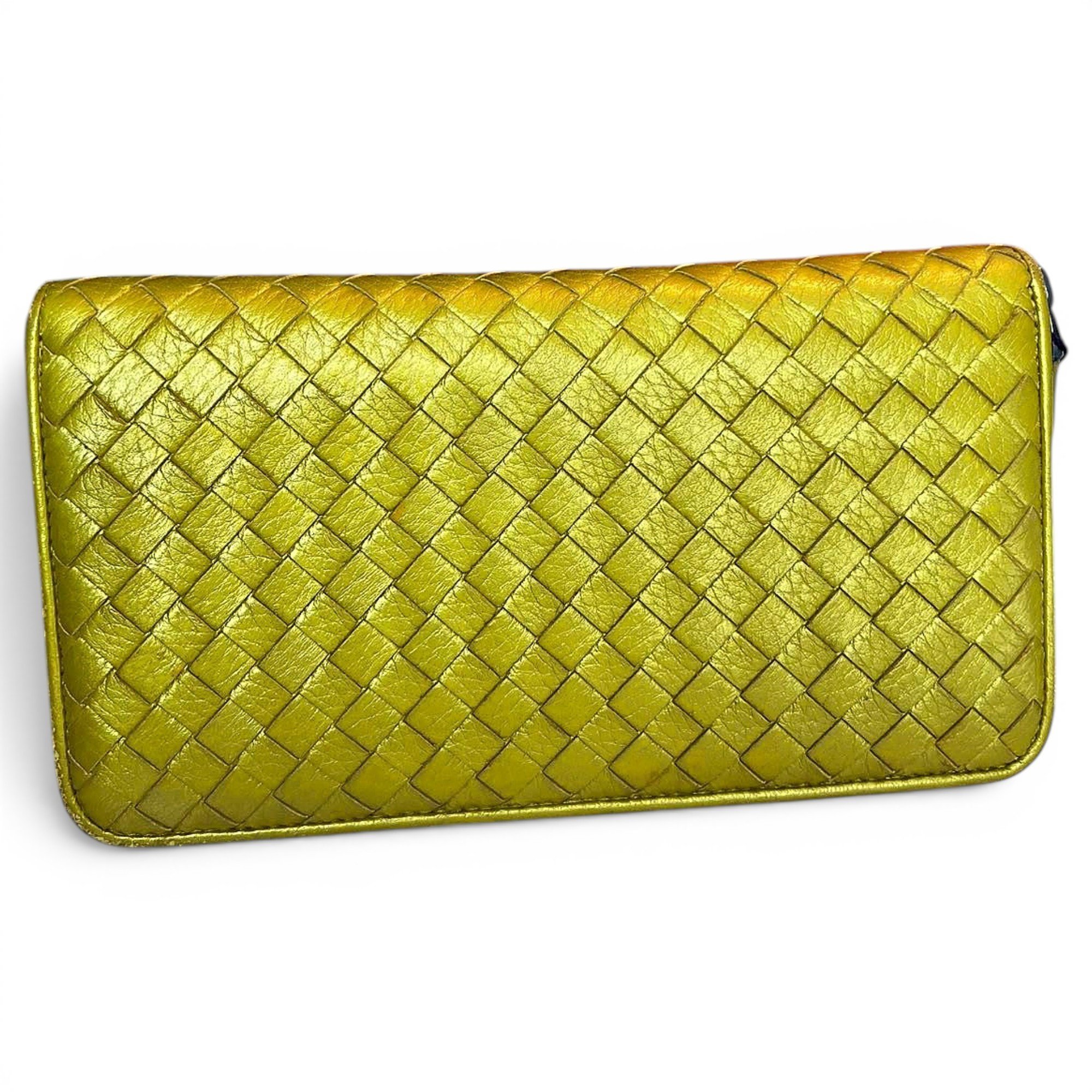 Leather clutch bag