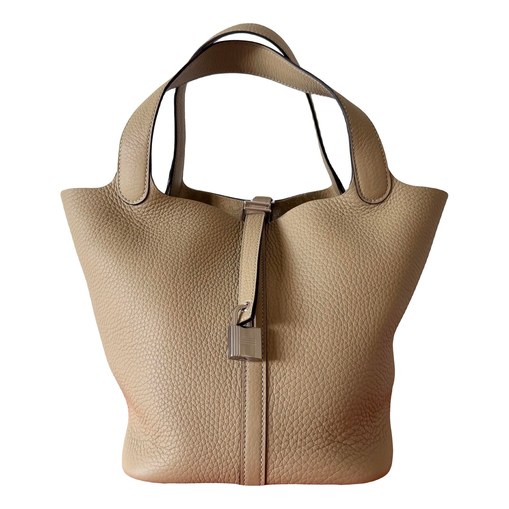 Picotin leather handbag