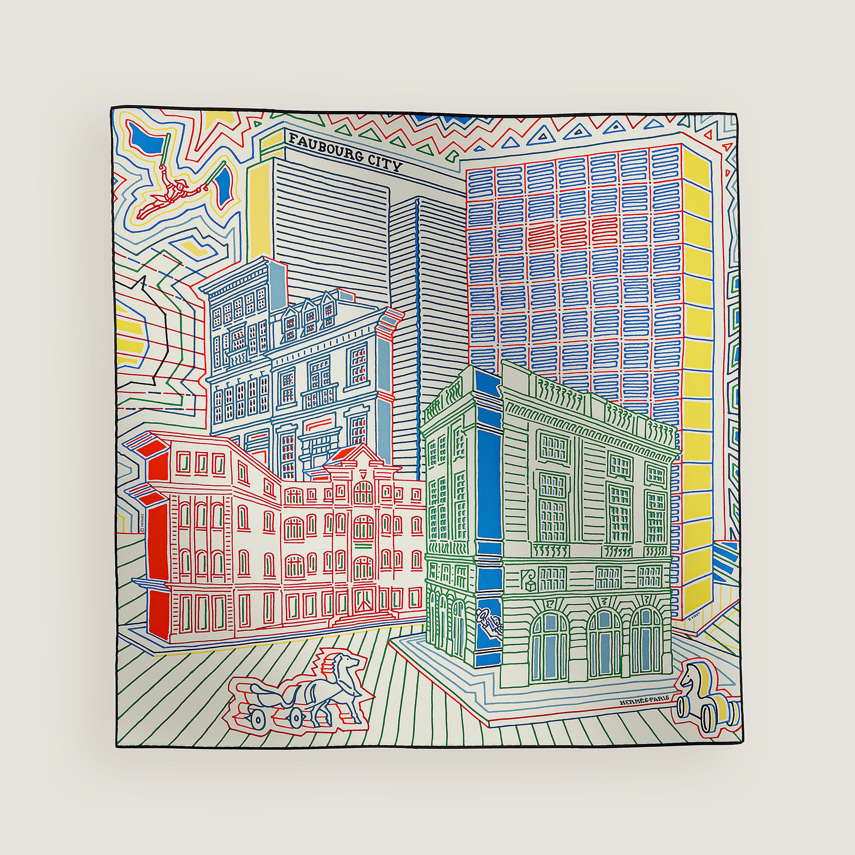 Faubourg City scarf 70