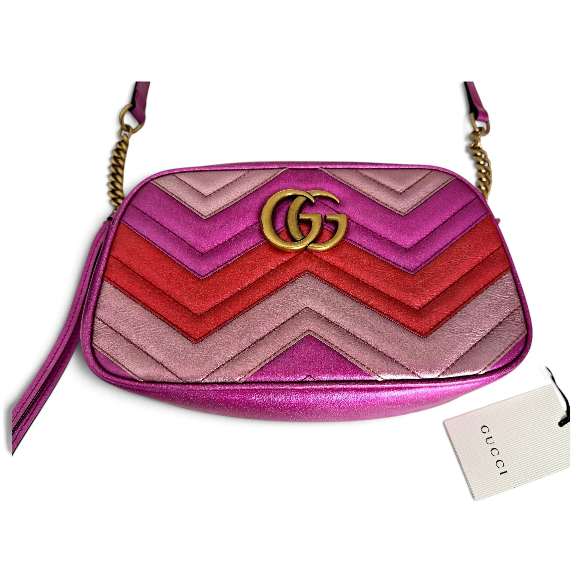 GG Marmont Chain Matelasse leather handbag