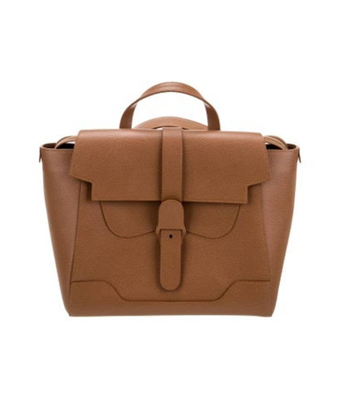 Senreve Embossed Leather Top Handle Bag