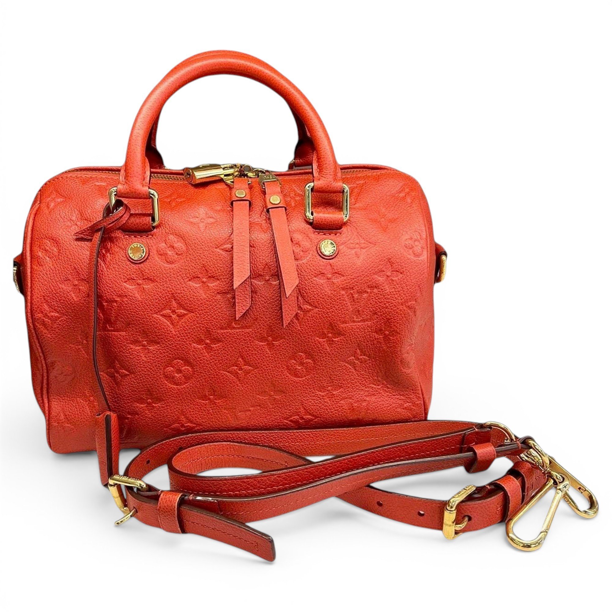 Speedy leather handbag