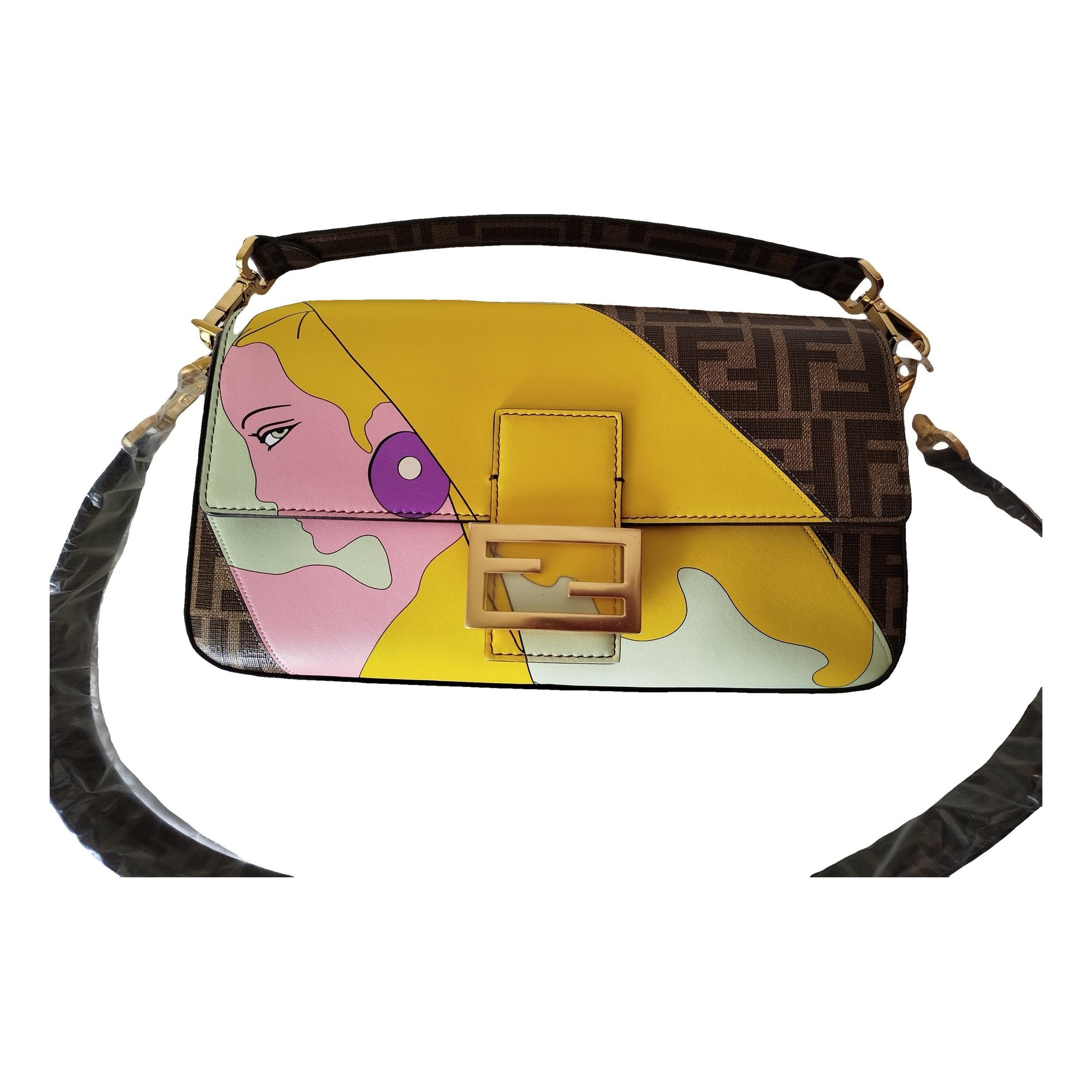 Baguette leather handbag
