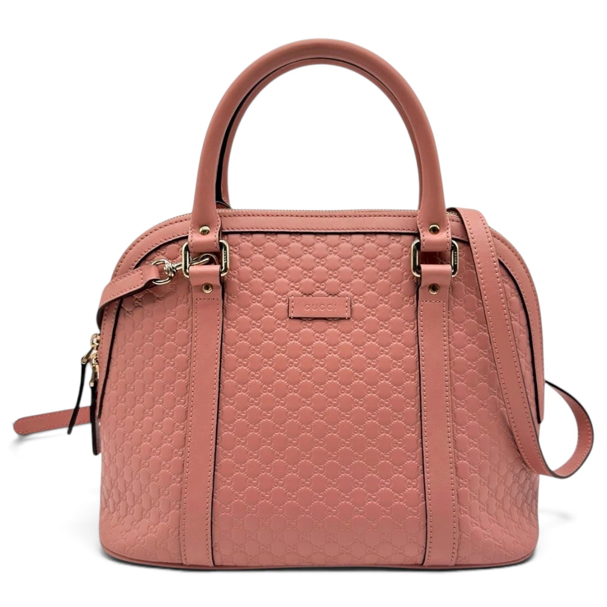 Dôme leather satchel
