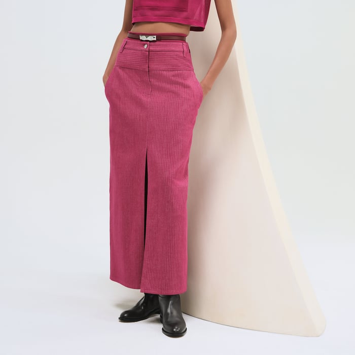 Rose Bougainvillier Long Skirt