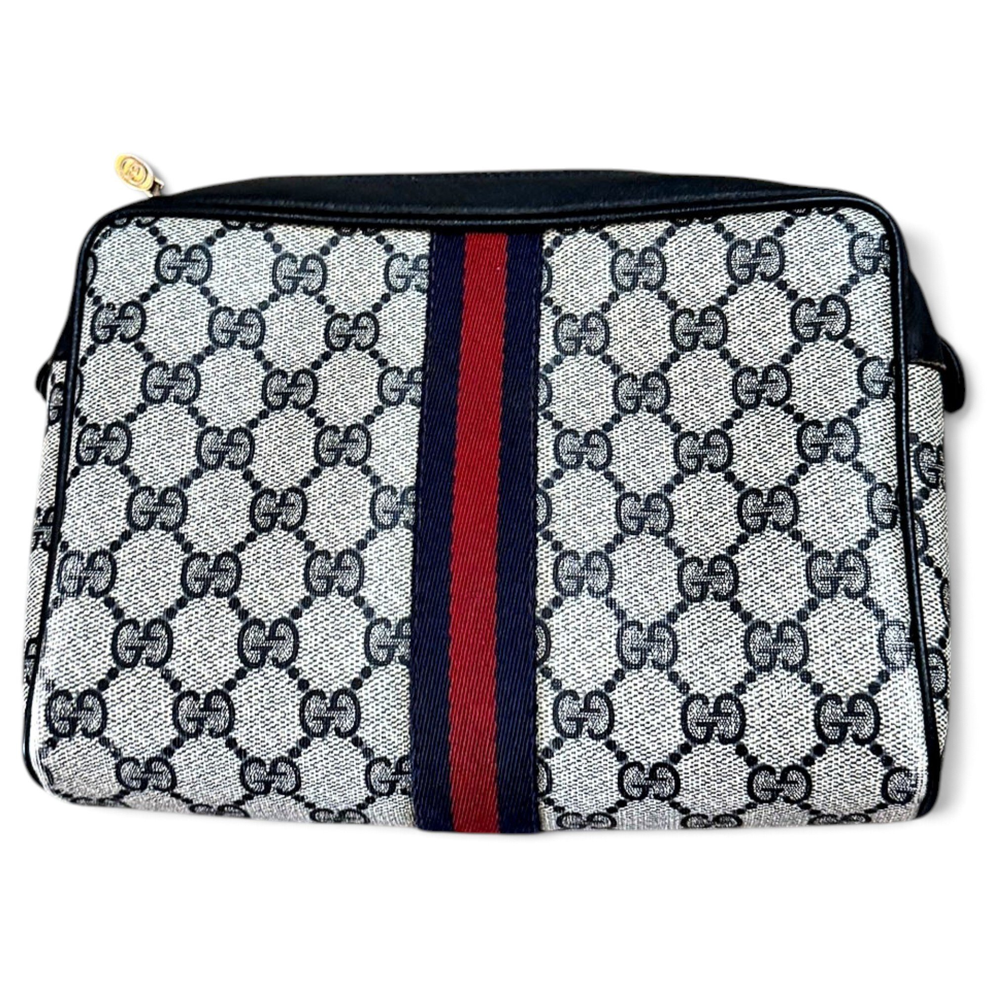 Ophidia leather clutch bag