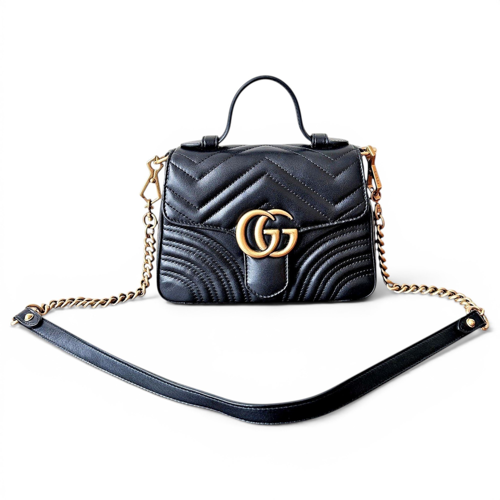 GG Marmont Flap leather handbag