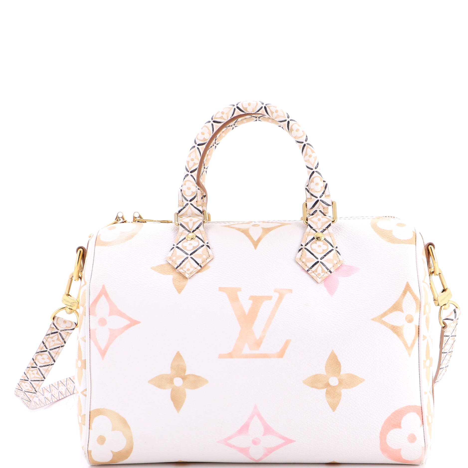 Louis Vuitton Speedy Bandouliere Bag By The Pool Monogram Watercolor Giant 25
