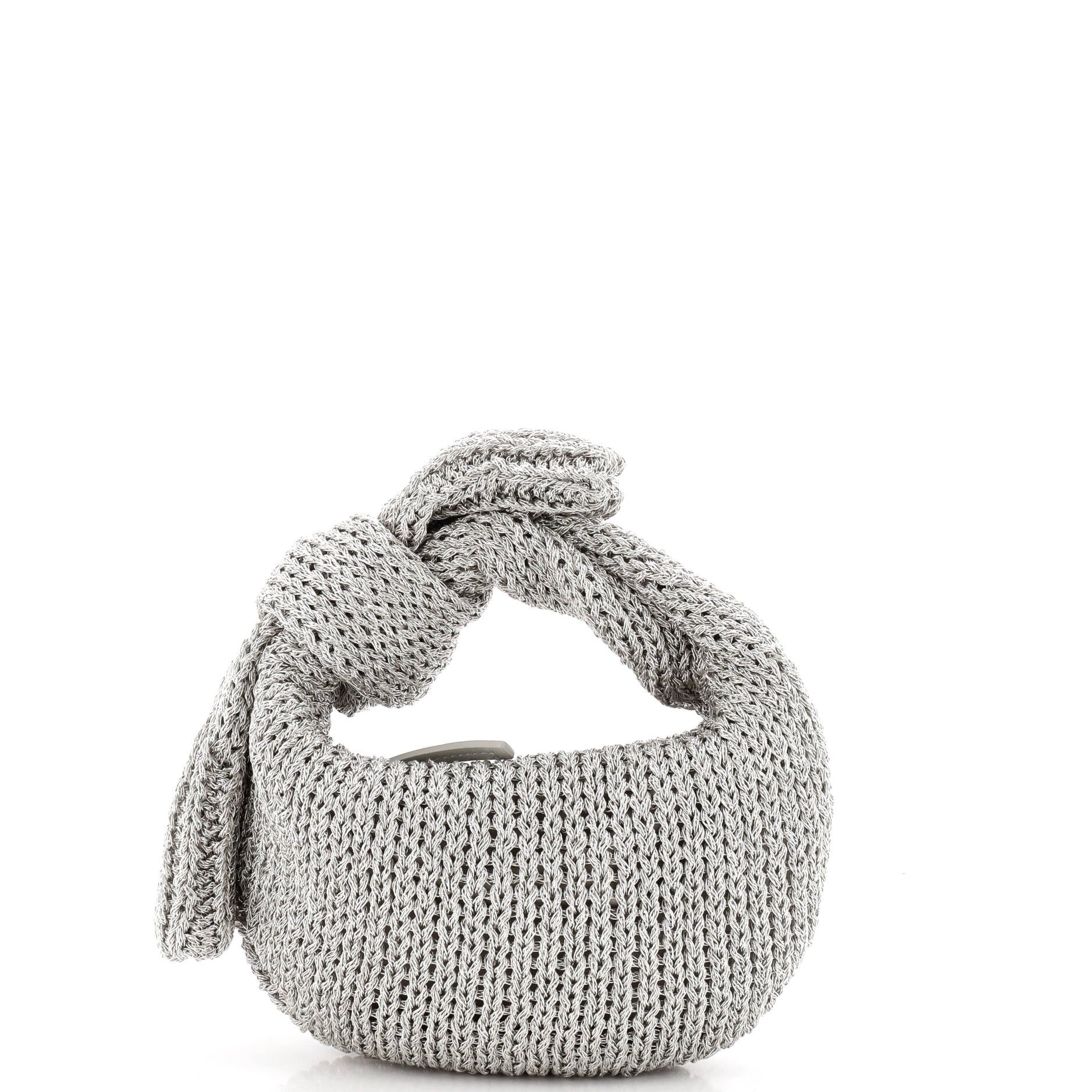 BV Jodie Hobo Laminated Crochet Mini