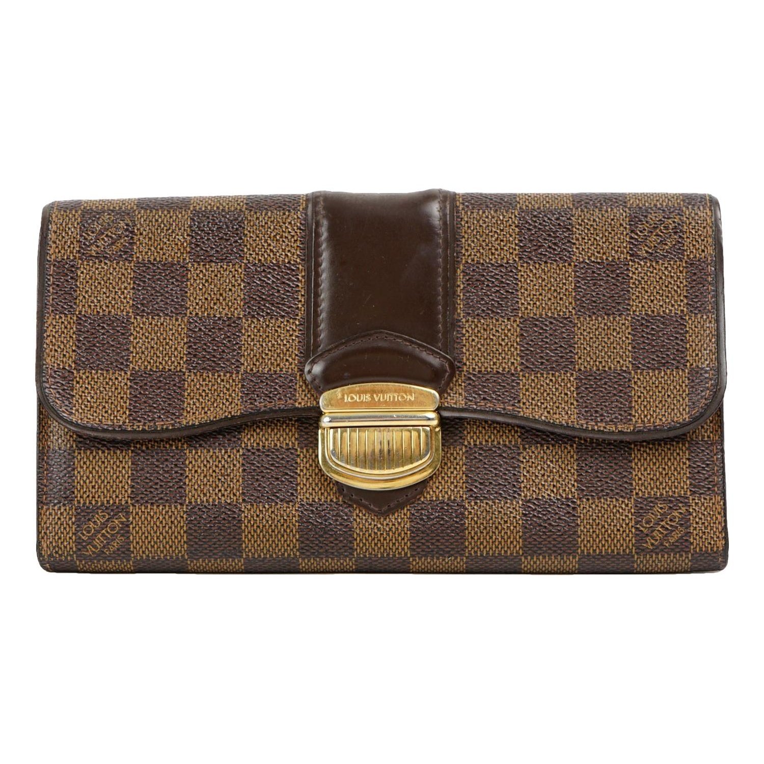Leather clutch bag