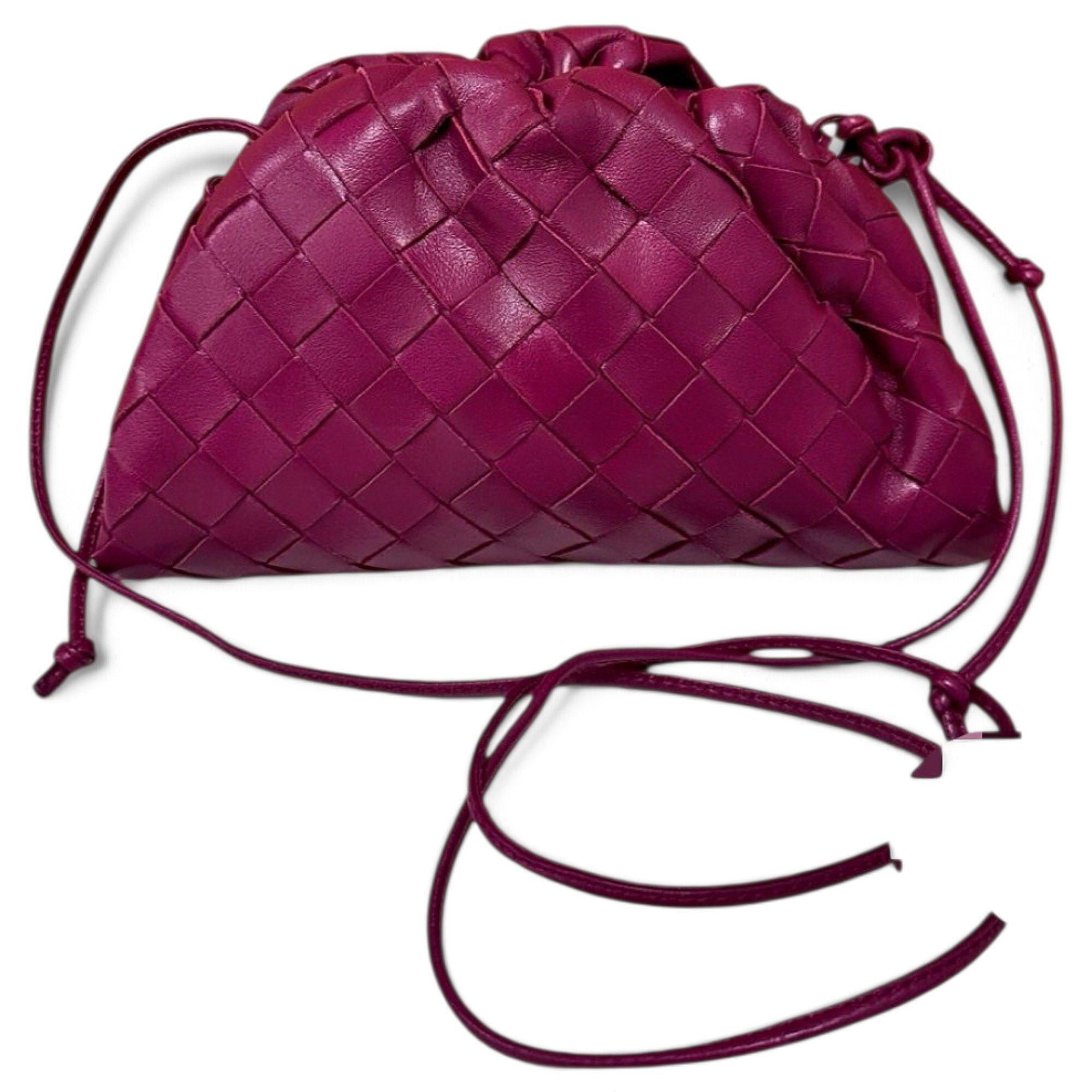 Pouch leather handbag