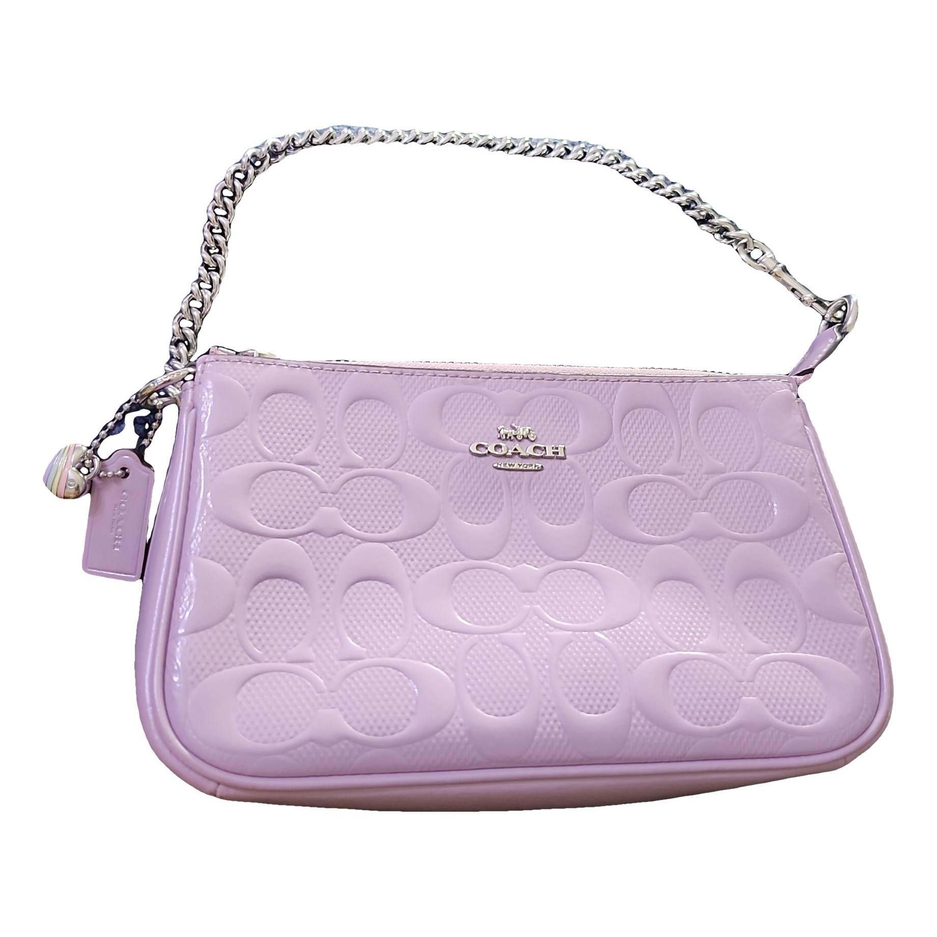 Patent leather handbag