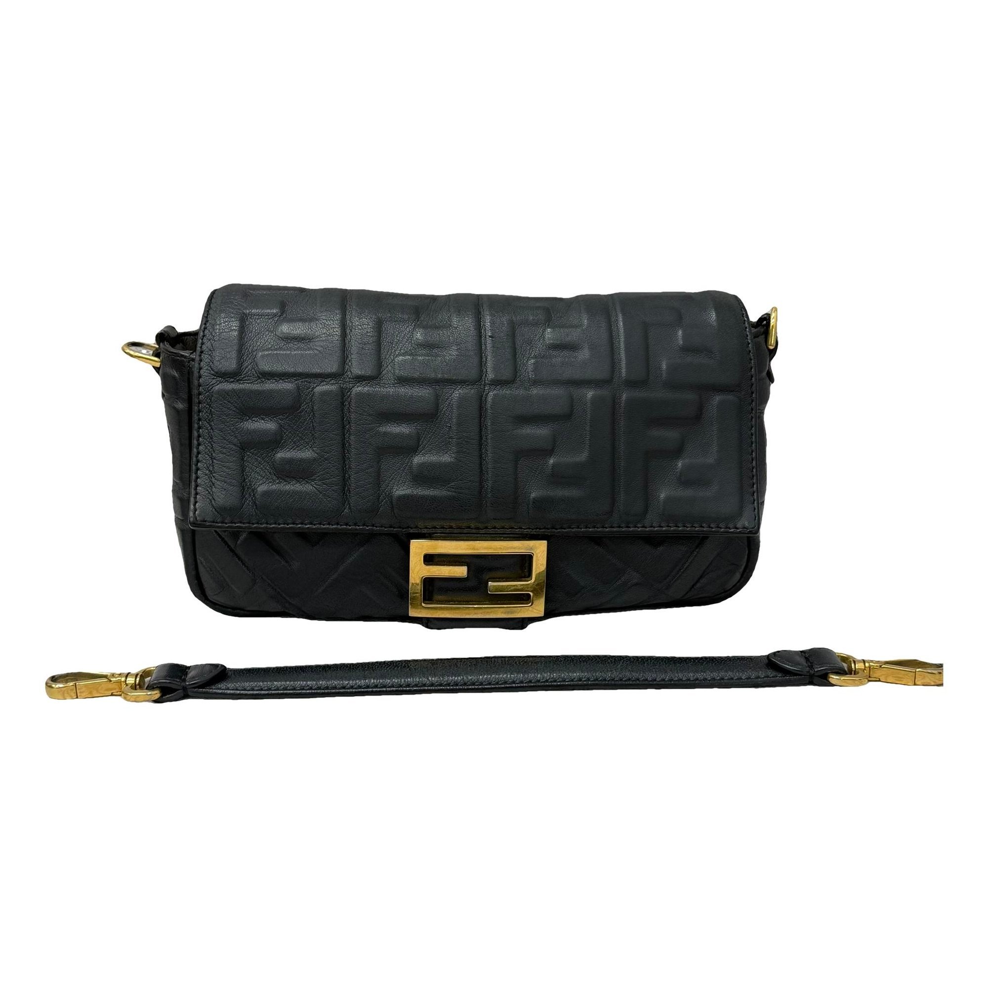 Baguette leather handbag