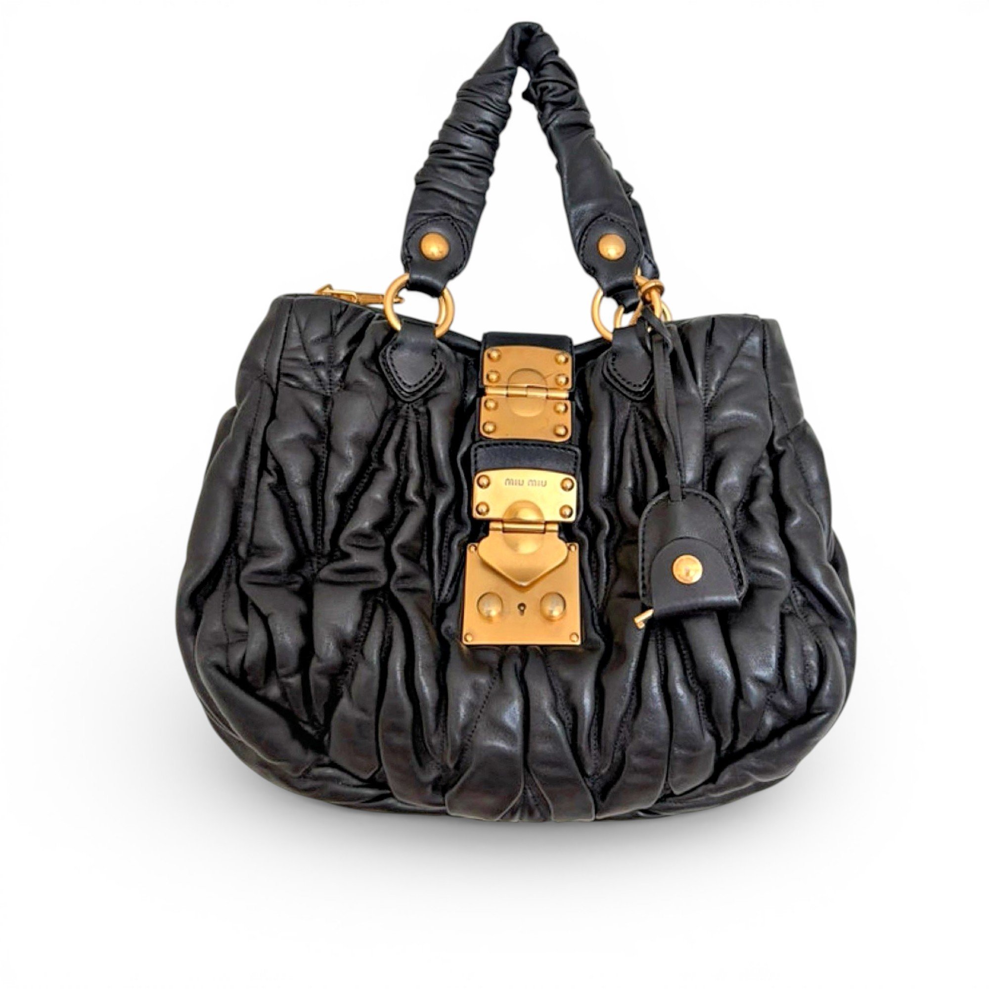 Miu Miu Coffer leather handbag