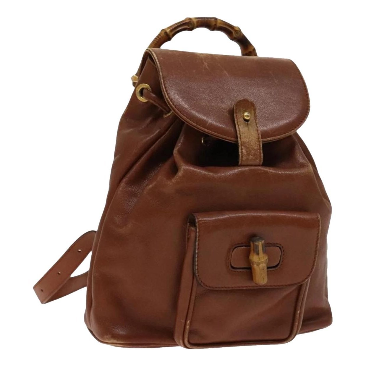 Leather backpack