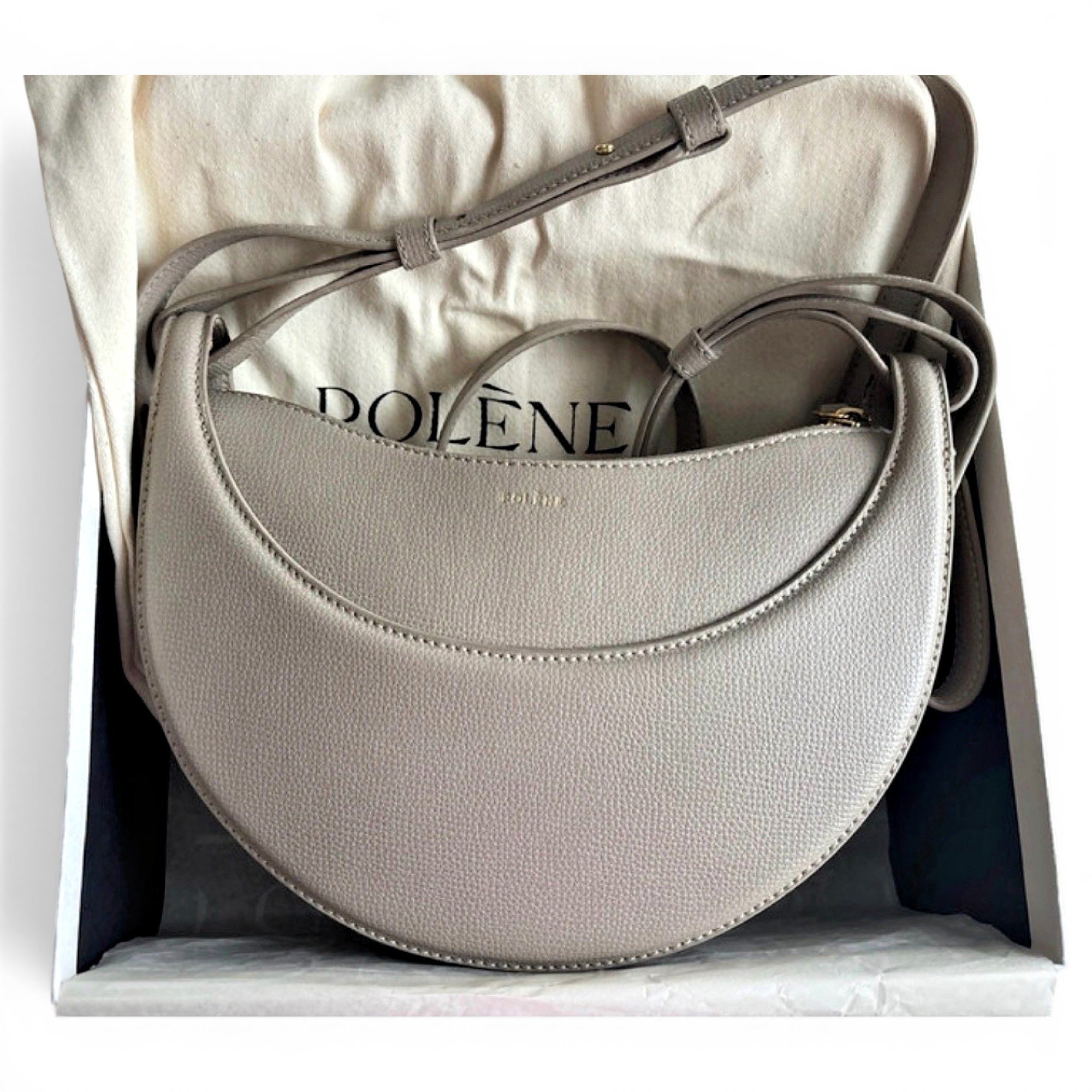 Polene Numéro Dix leather crossbody bag