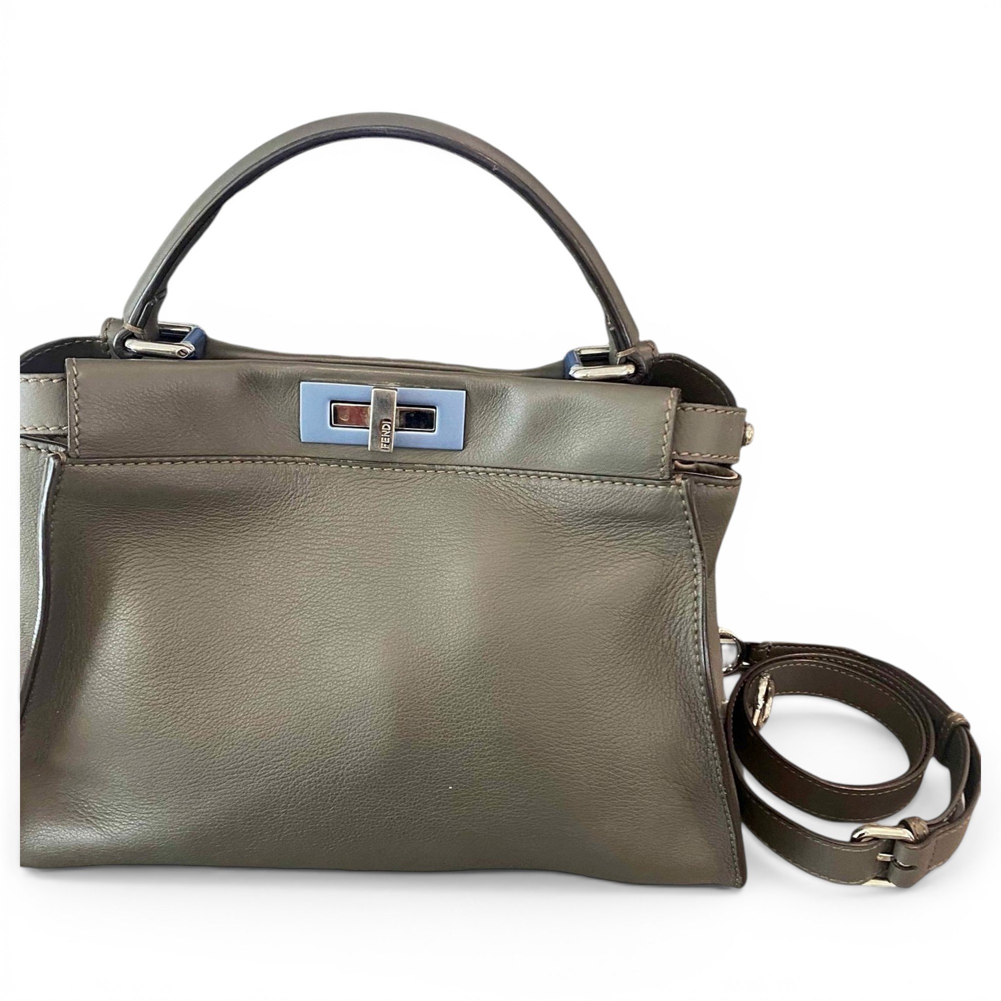 Peekaboo leather handbag