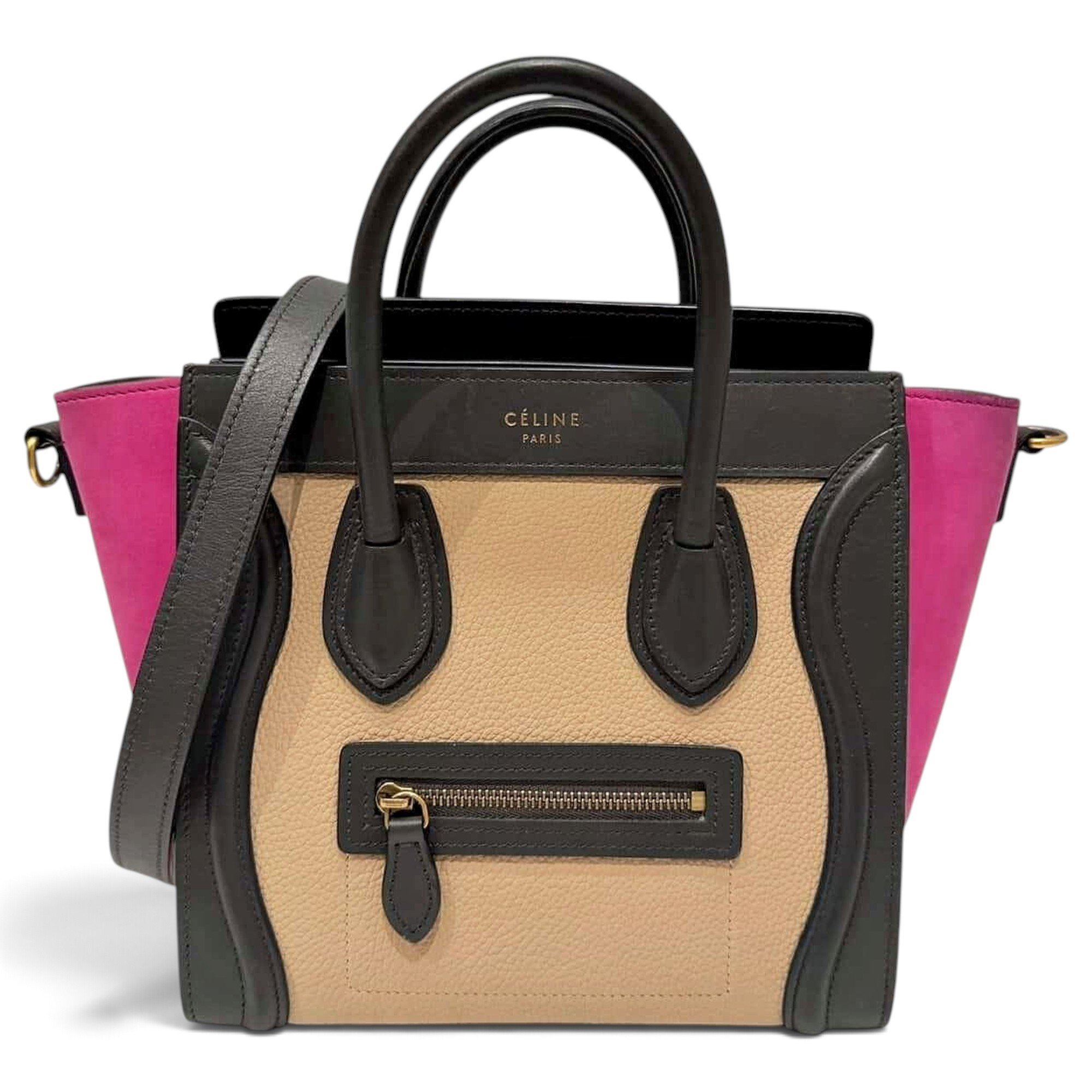 Celine Nano Luggage leather handbag